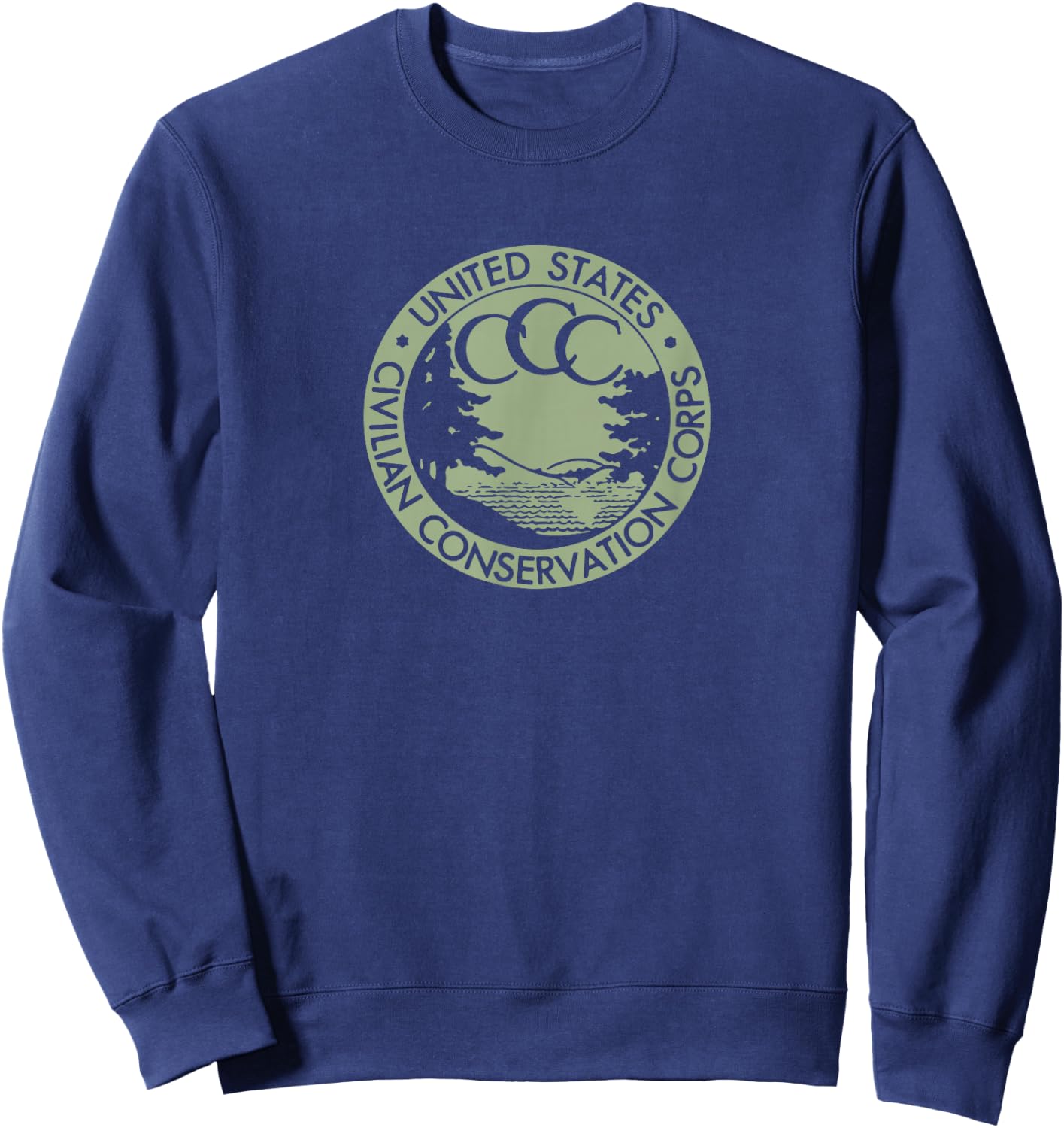 Civilian Conservation Corps CCC Logo Retro Sweatshirt - Sweatshirt | Navy