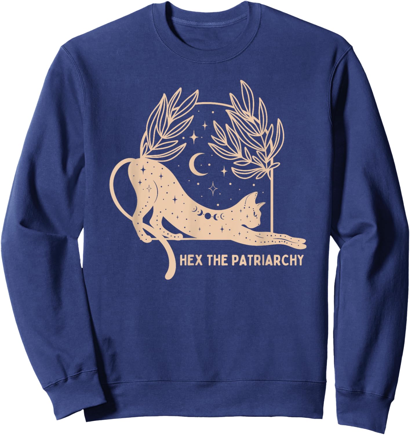 Feminist Witch, Hex The Patriarchy Sweatshirt - Sweatshirt | Navy