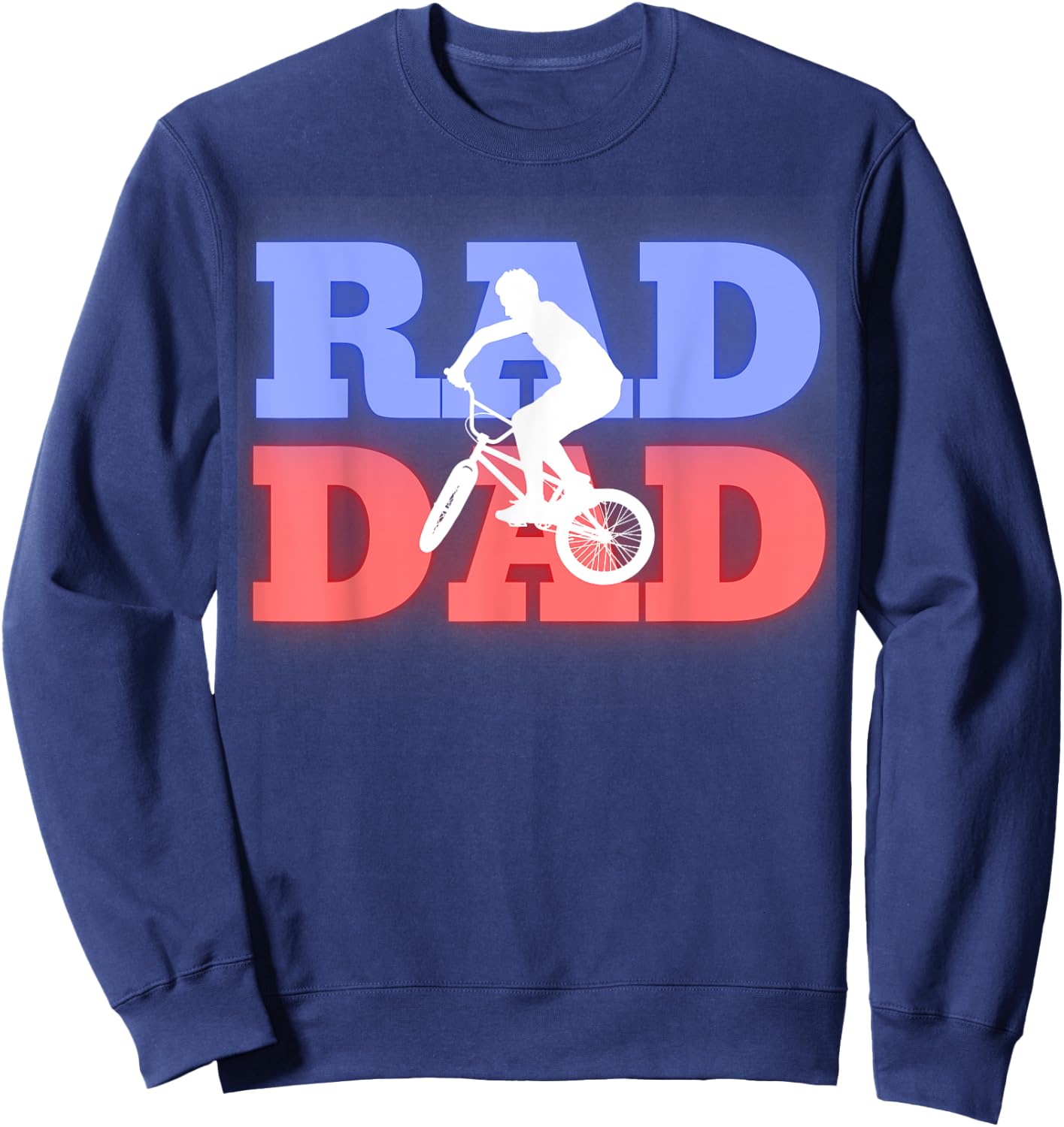 80's Style BMX Rad Dad Sweatshirt - Sweatshirt | Navy
