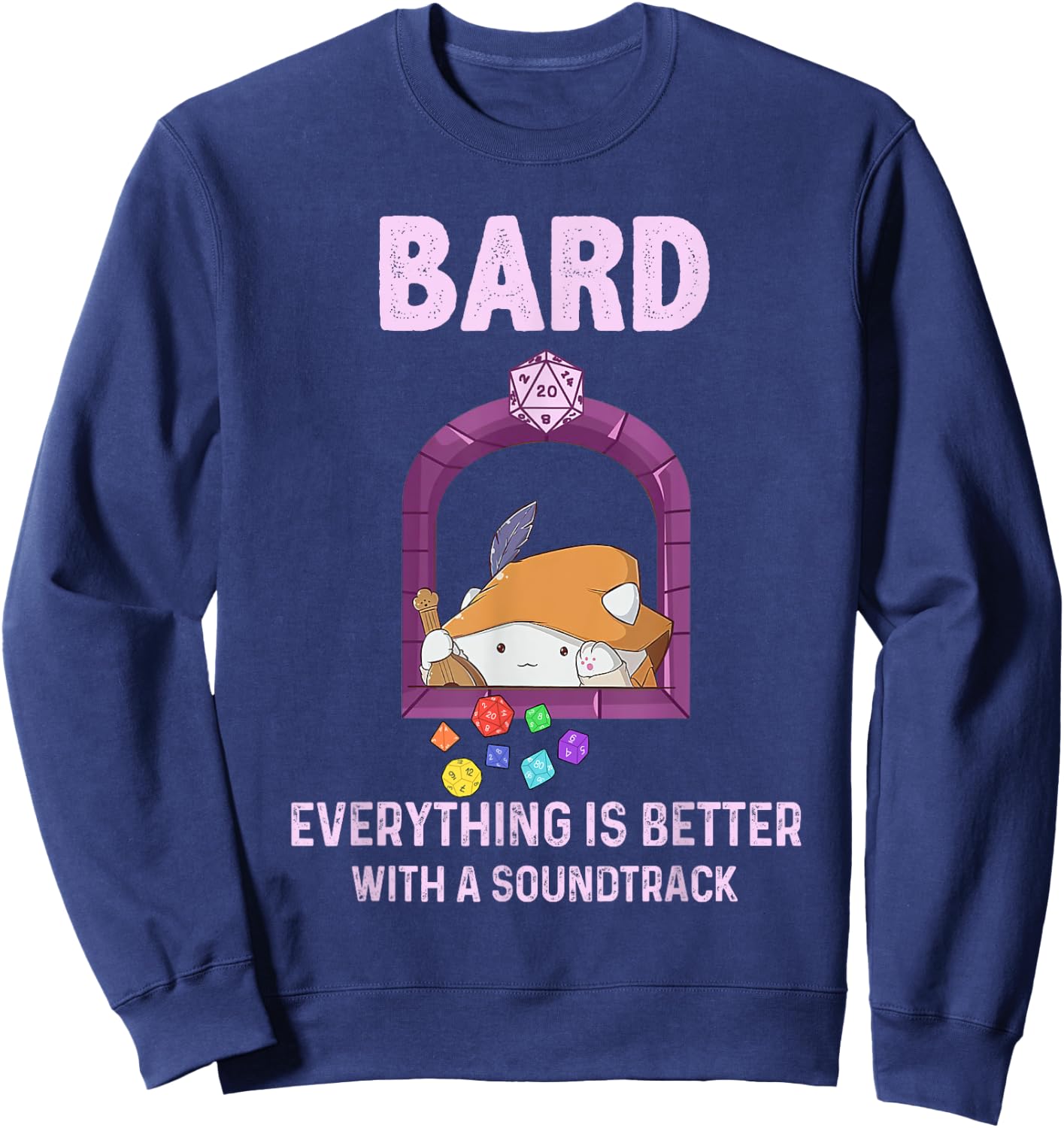 Bard Everything Is Better With A Soundtrack Sweatshirt - Sweatshirt | Navy