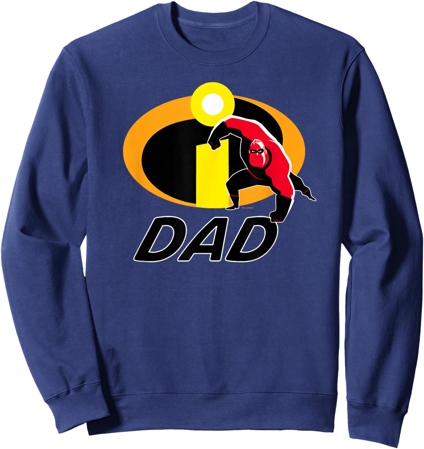 Disney and Pixar's The Incredibles Mr. Incredible Dad Family Sweatshirt - Sweatshirt | Navy