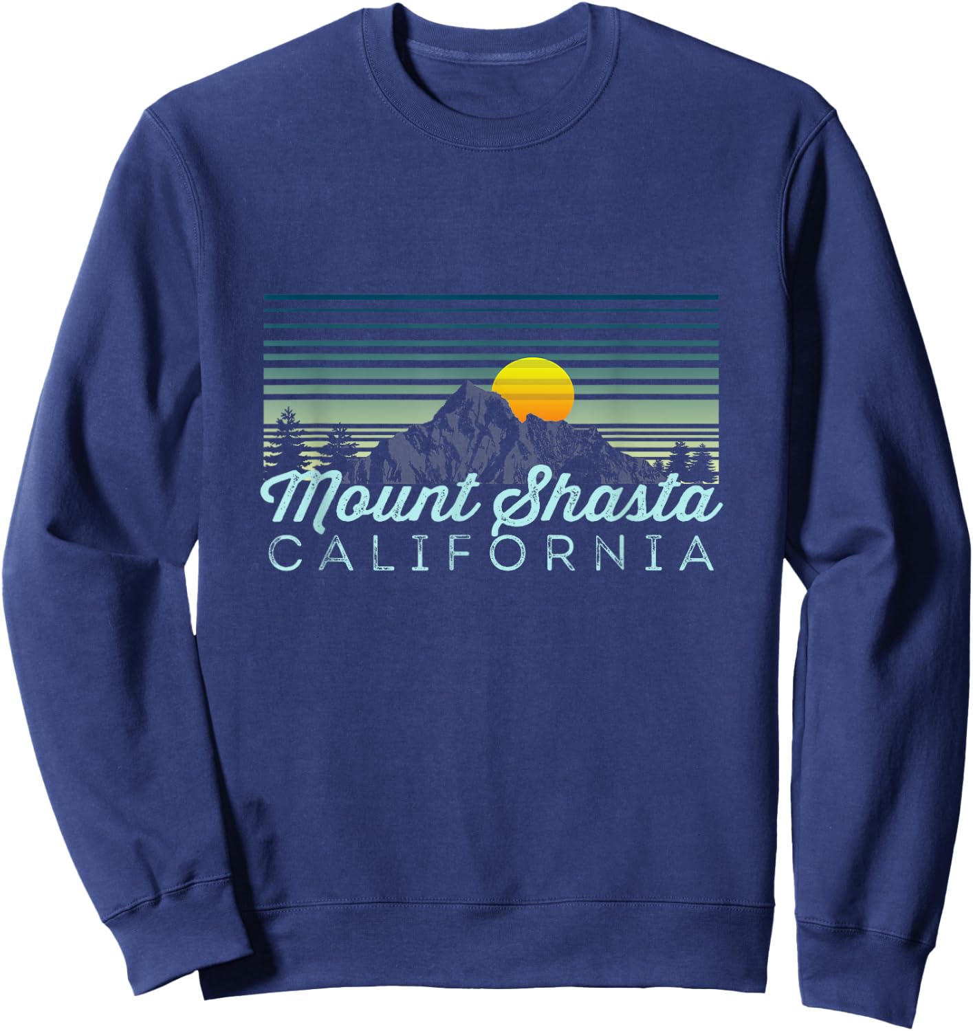 Mount Shasta Retro Clothes & Gear - Mount Shasta Souvenir Sweatshirt - Sweatshirt | Navy