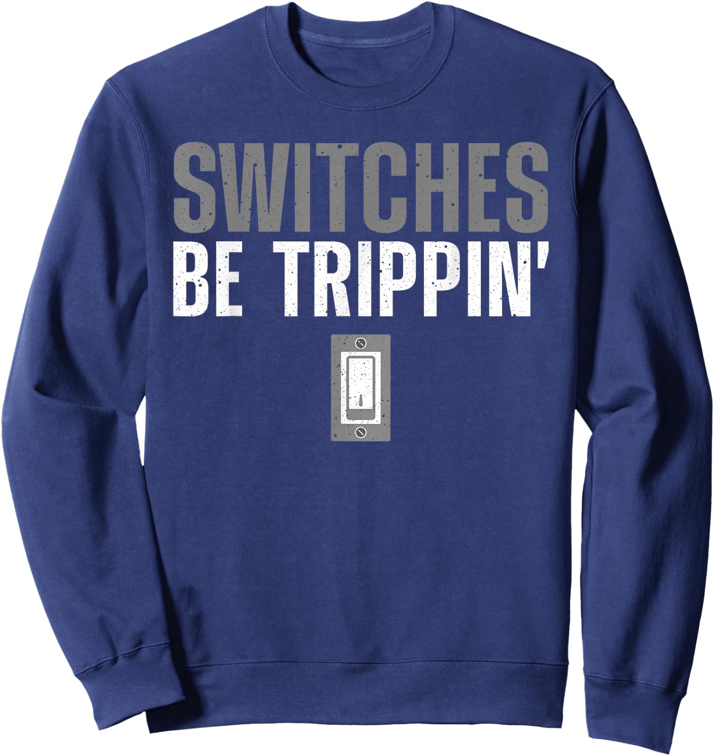 Electrician Art Women Electrical Switch Electrician Sweatshirt - Sweatshirt | Navy