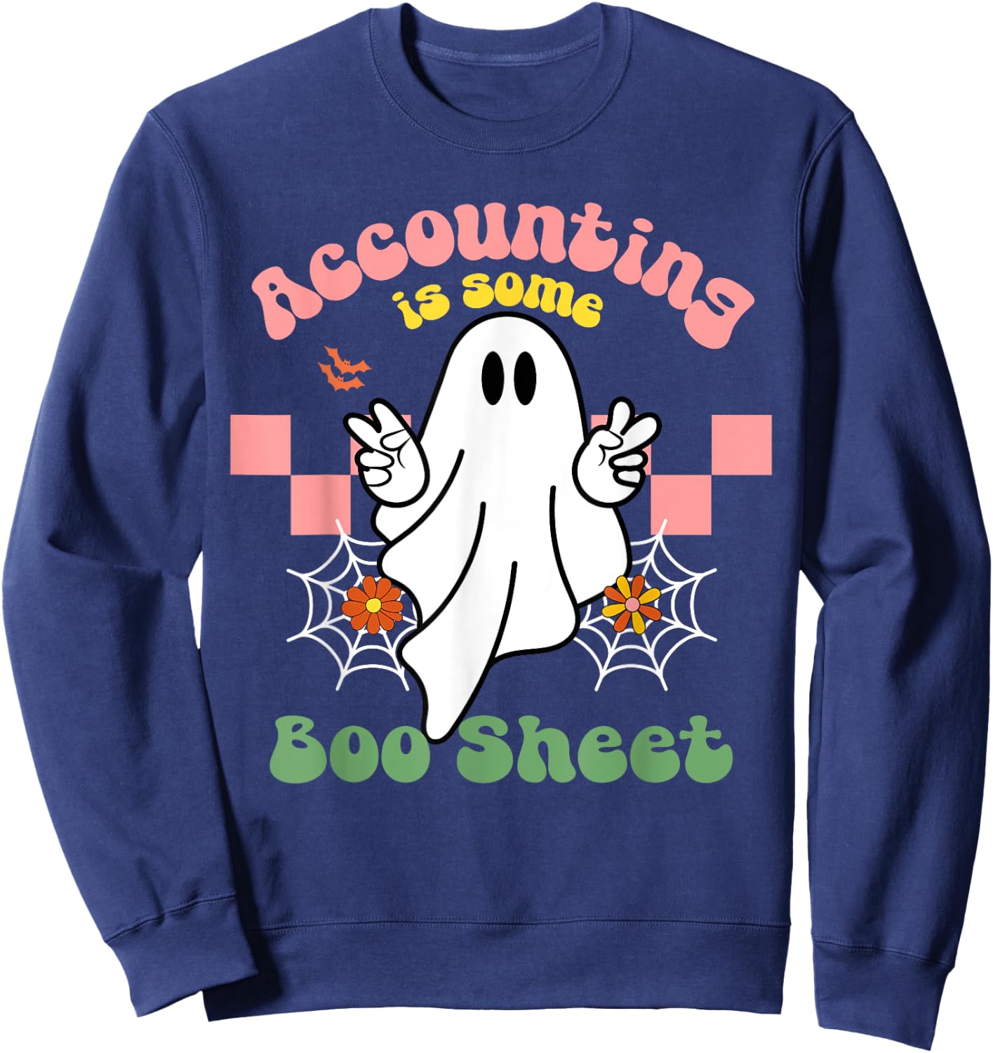 This Is Boo Sheet Accounting Halloween Costume Men Women Sweatshirt - Sweatshirt | Navy