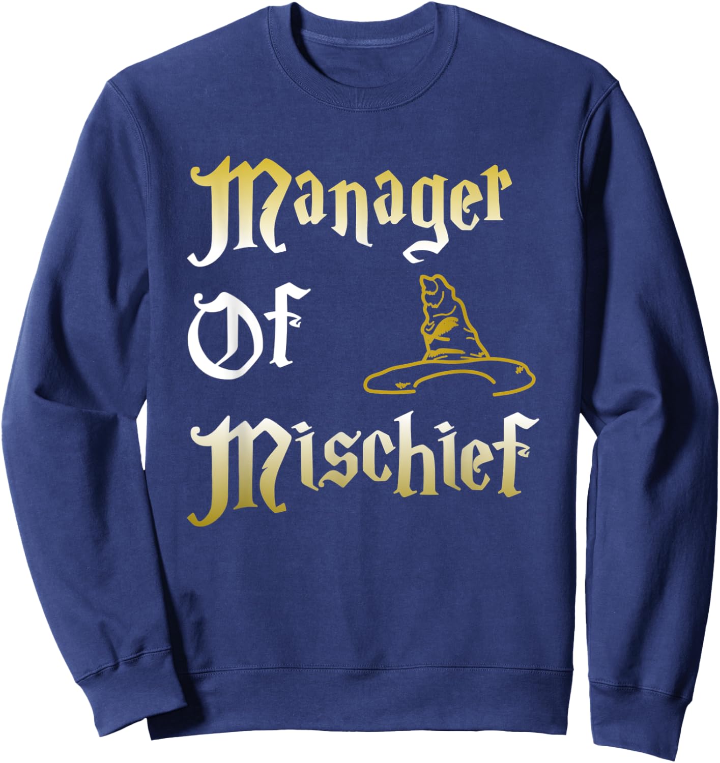 Manager Of Mischief Magical MOM Mischief Manager Mothers Day Sweatshirt - Sweatshirt | Navy