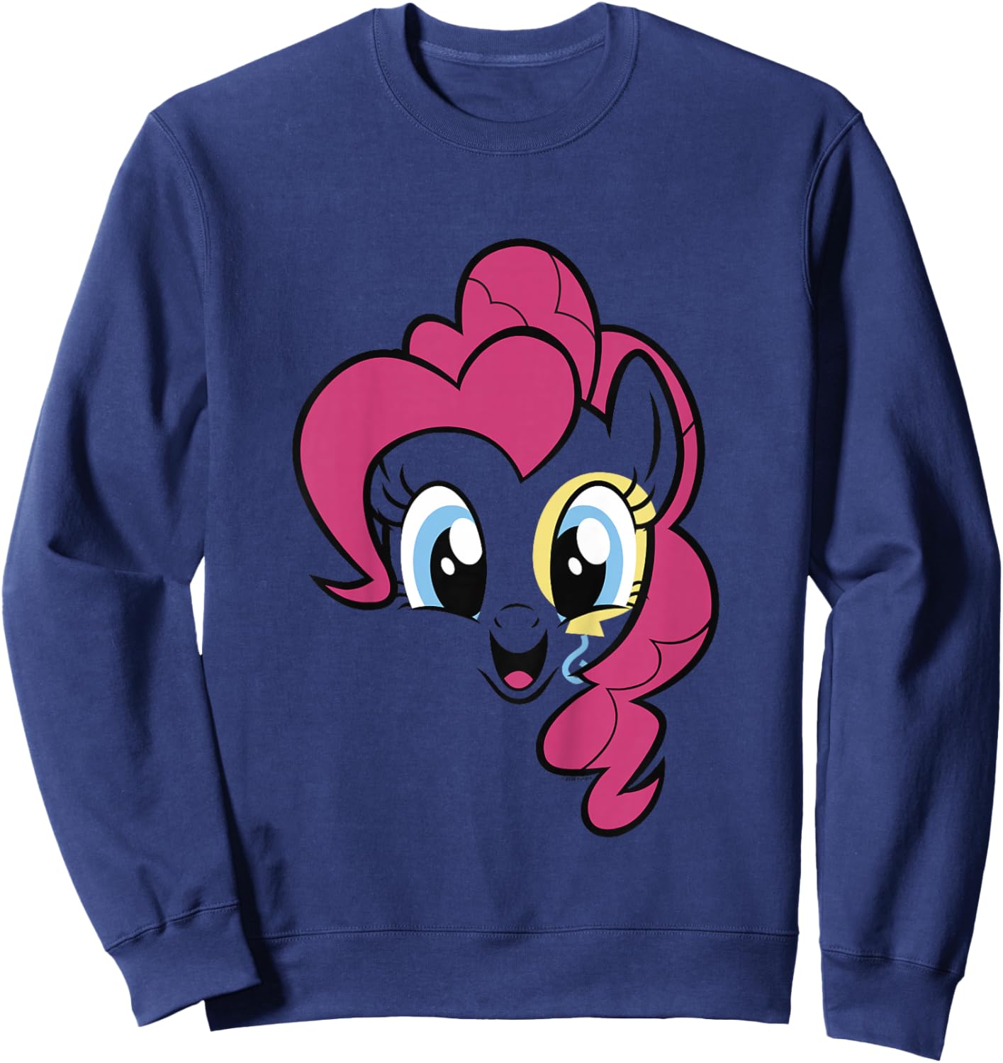 Kids My Little Pony: Friendship Is Magic Pinkie Pie Big Face Sweatshirt - Sweatshirt | Navy