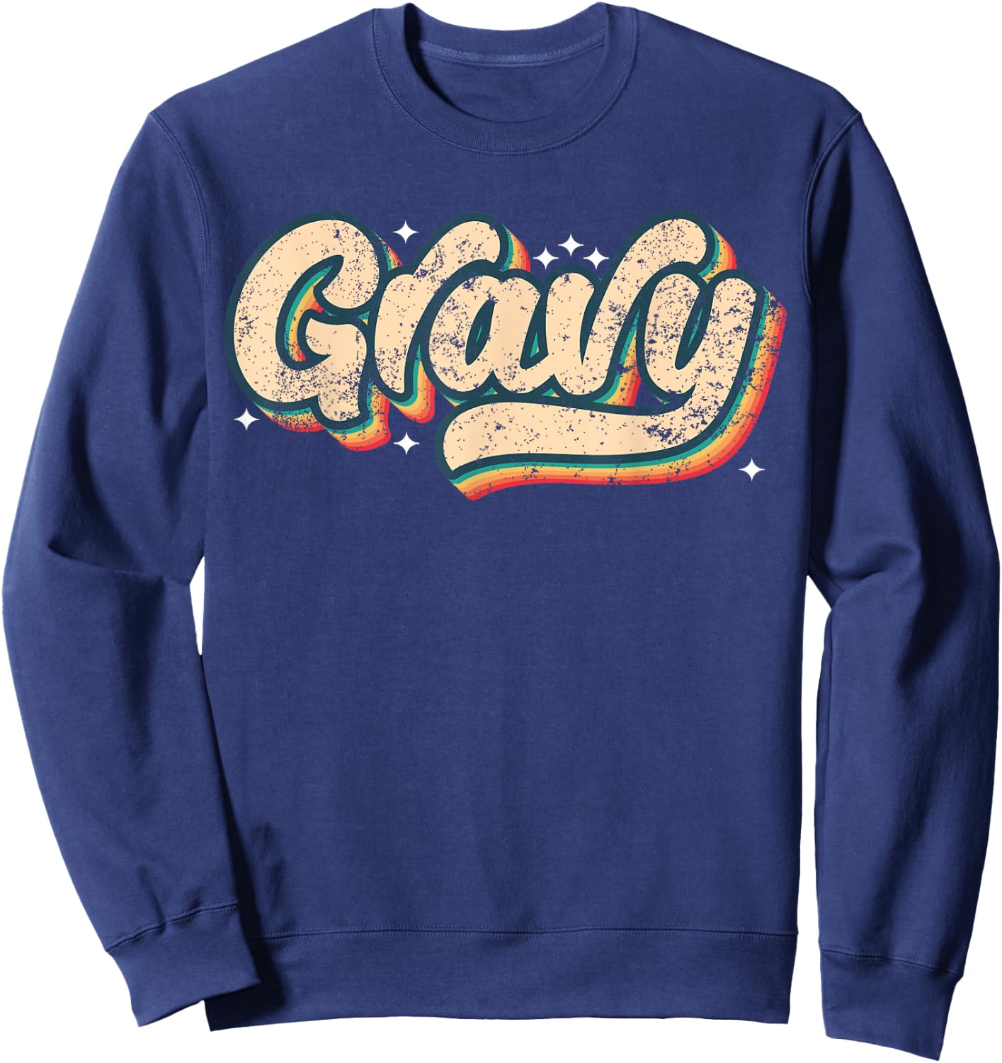 Gravy Shirt Vintage Look Slang A 70s Costume Or 80s Costume Sweatshirt - Sweatshirt | Navy