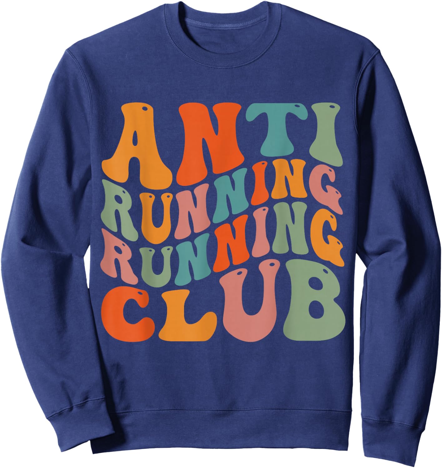 Anti Running Running Club Sweatshirt - Sweatshirt | Navy