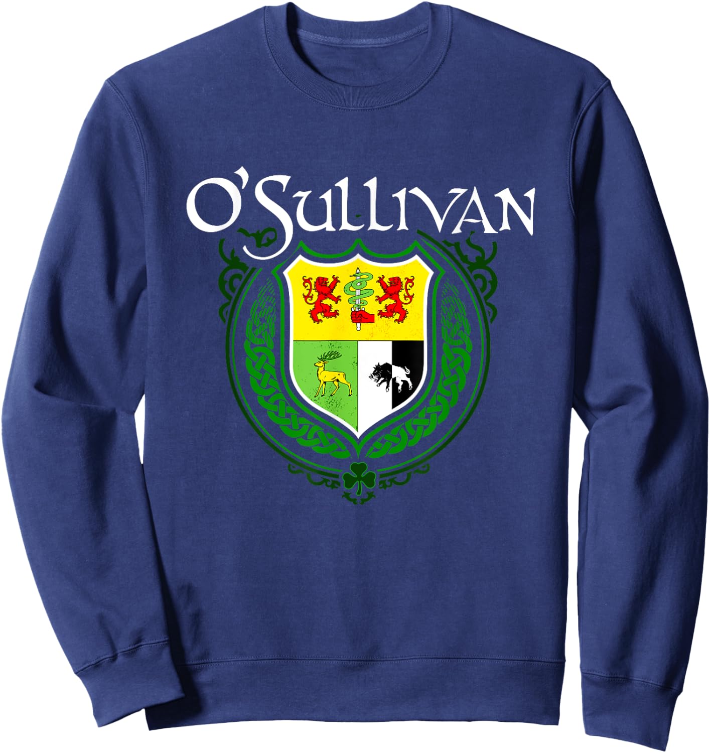 O'Sullivan Surname Irish Clan Tartan Badge Ireland Sweatshirt - Sweatshirt | Navy
