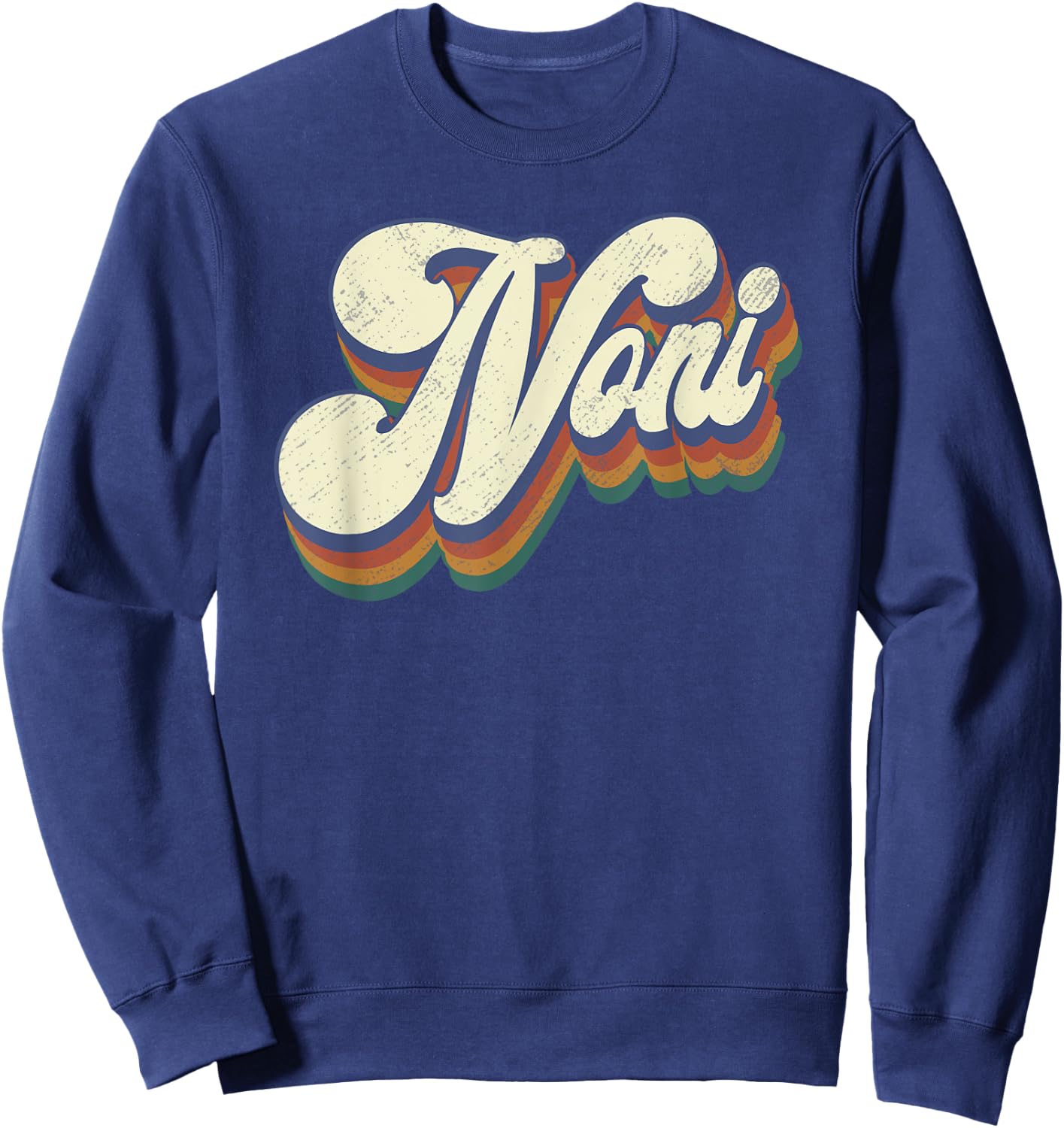 Noni Gifts For Grandma Retro Vintage Mother's Day Noni Sweatshirt - Sweatshirt | Navy