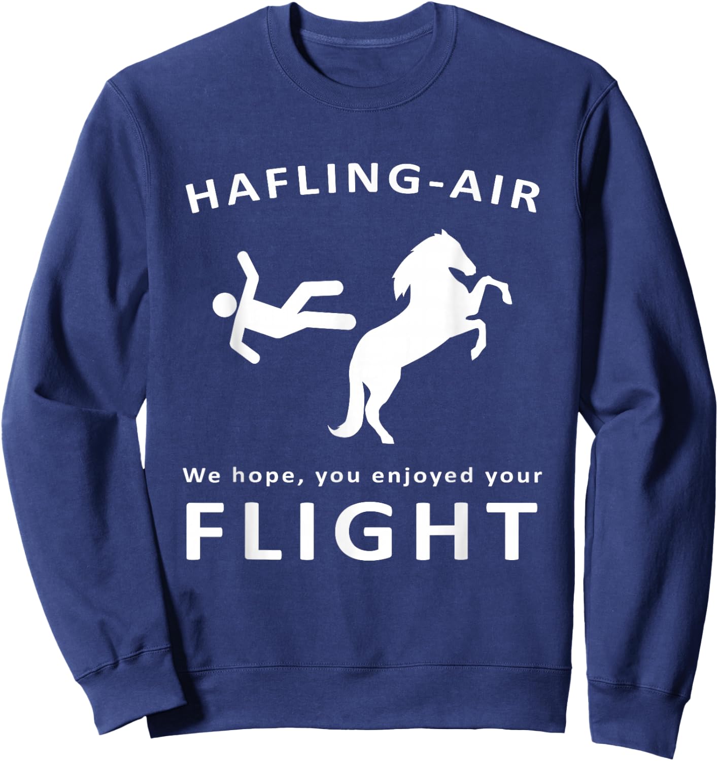Haflinger horse design with funny horse saying for riders Sweatshirt - Sweatshirt | Navy