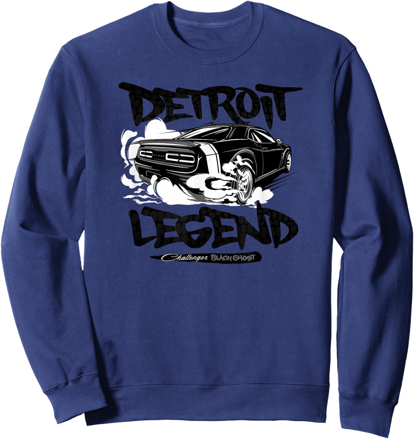 Dodge Challenger Black Ghost, Detroit Legend Sweatshirt - Sweatshirt | Navy