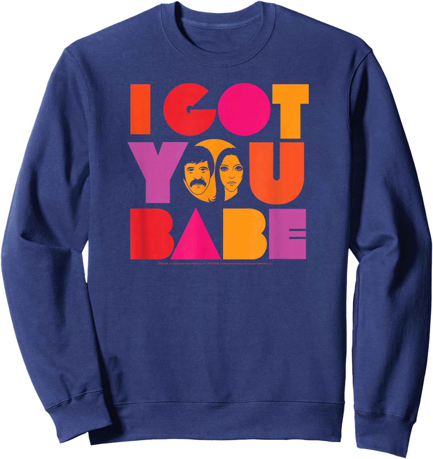 Sonny & Cher - I Got You Babe Sweatshirt - Sweatshirt | Navy