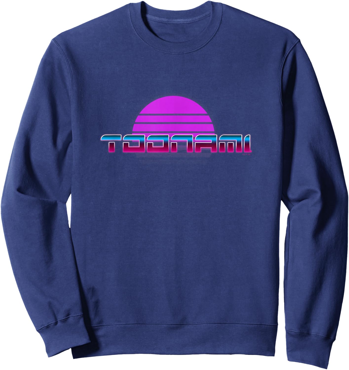 Toonami Retro Shutter Sun Neon Logo Sweatshirt - Sweatshirt | Navy
