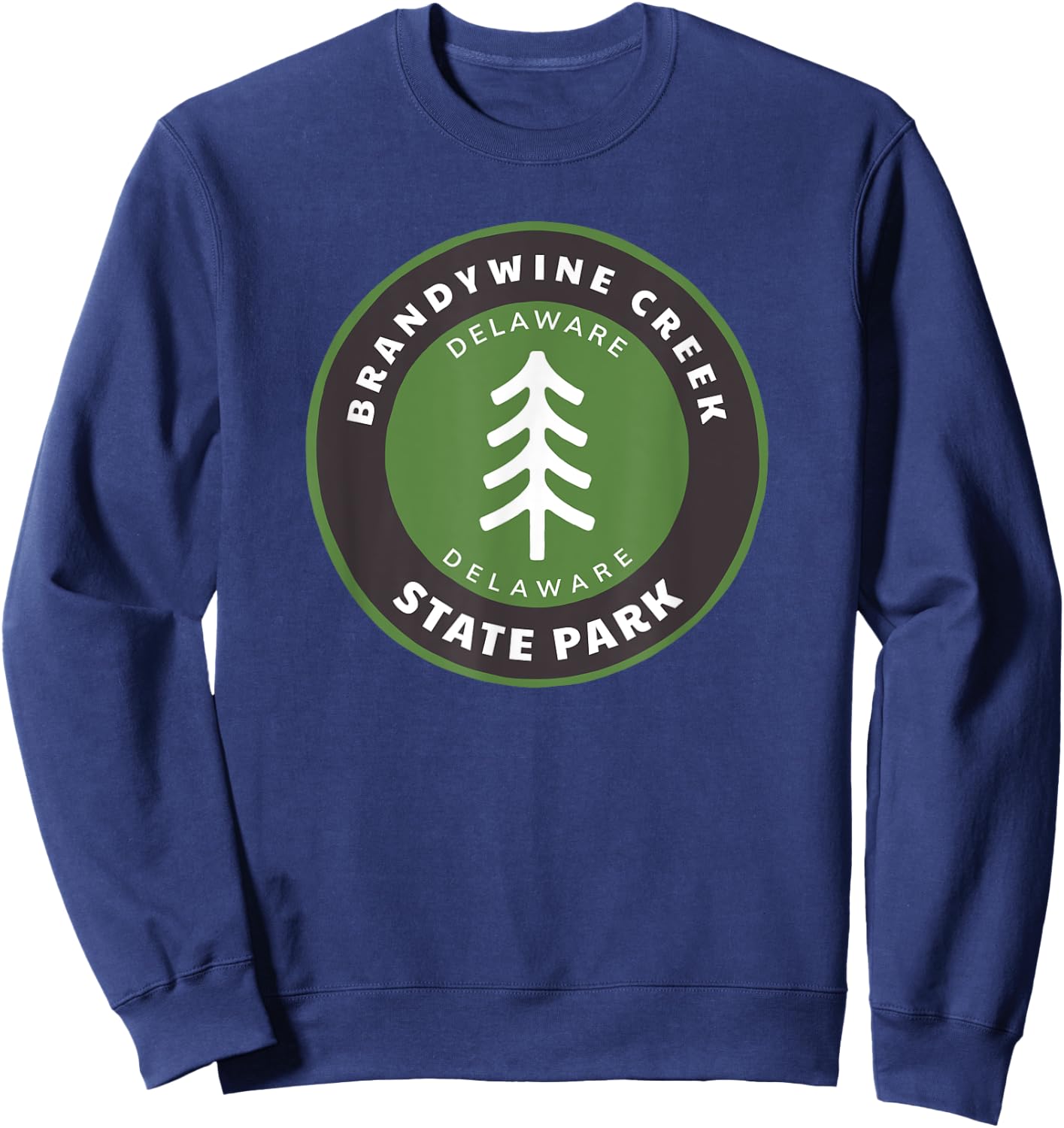 Brandywine Creek State Park Delaware DE Tree Badge vacation Sweatshirt - Sweatshirt | Navy