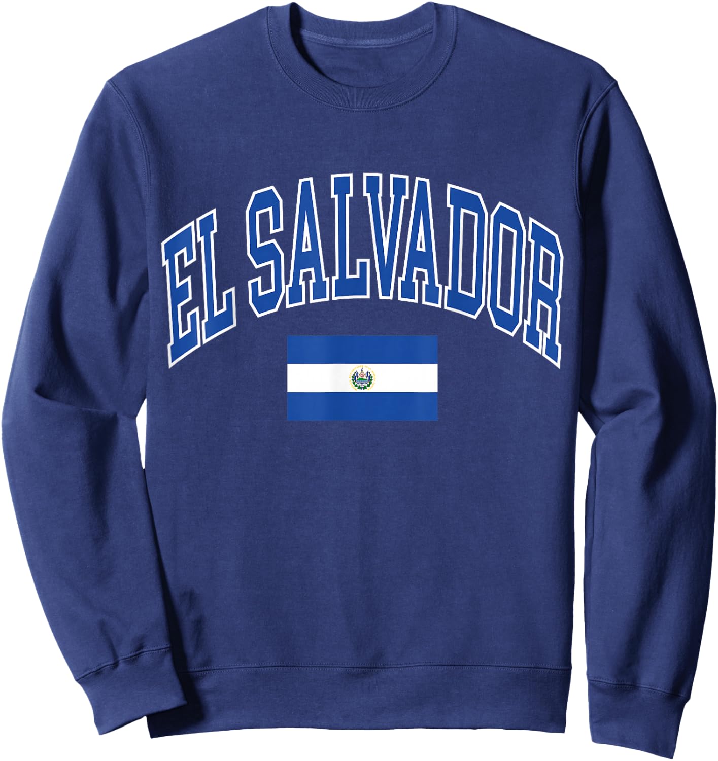 El Salvador Flag Sweatshirt - Sweatshirt | Navy