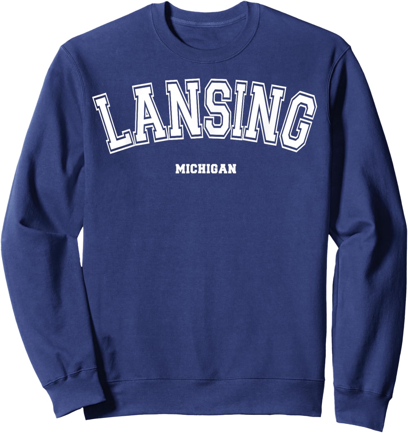 Lansing Michigan Sweatshirt - Sweatshirt | Navy
