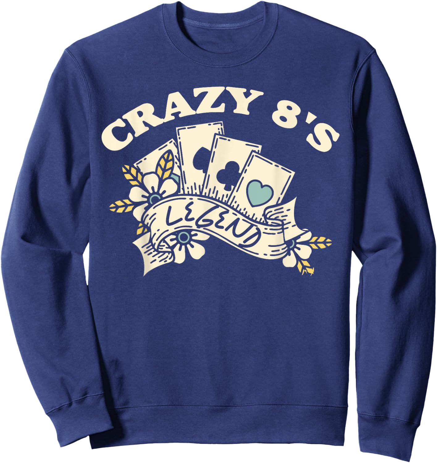 Card Games - Crazy Eights Legend Sweatshirt - Sweatshirt | Navy