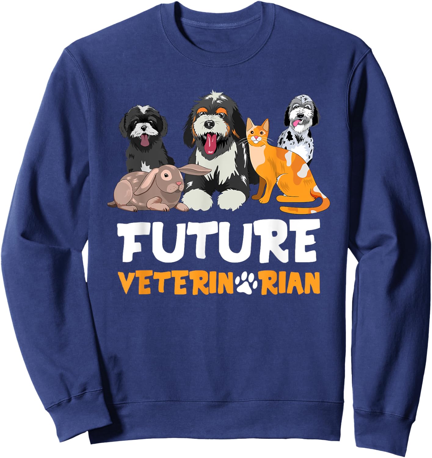 Future Veterinarian - Cute Aspiring Veterinarian Student Sweatshirt - Sweatshirt | Navy