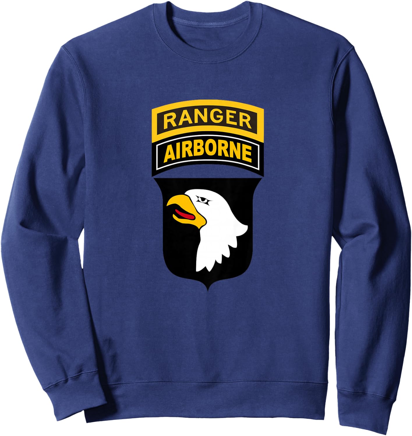 Kids 101st Airborne Ranger Tab for Boys, Girls, Son, Daughter Sweatshirt - Sweatshirt | Navy