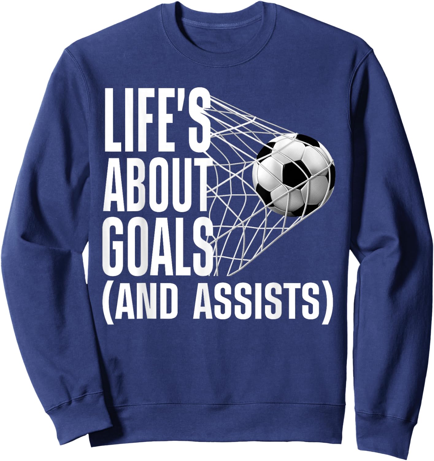 Cool Soccer Women Soccer Lovers Player Football Goal Sweatshirt - Sweatshirt | Navy