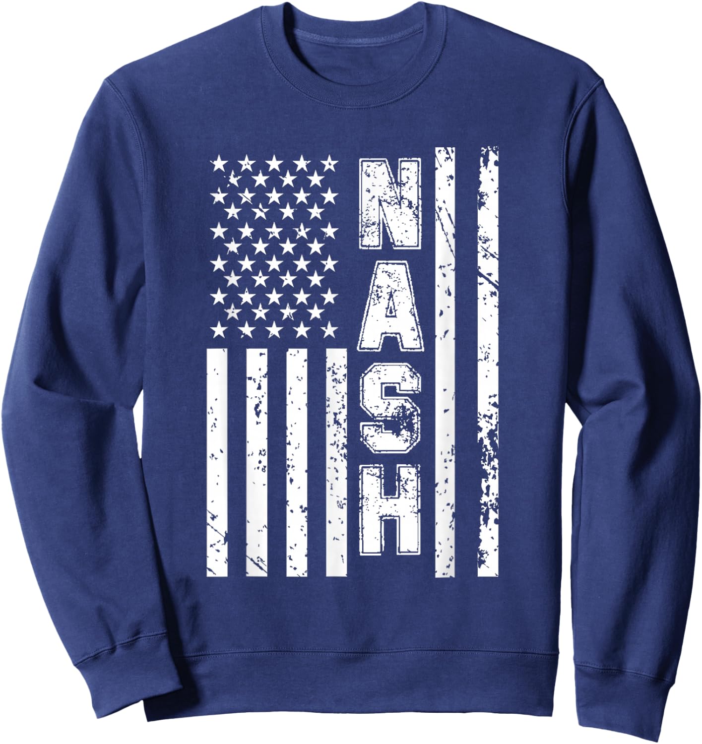 Nash United States Patriotic American Flag Sweatshirt - Sweatshirt | Navy