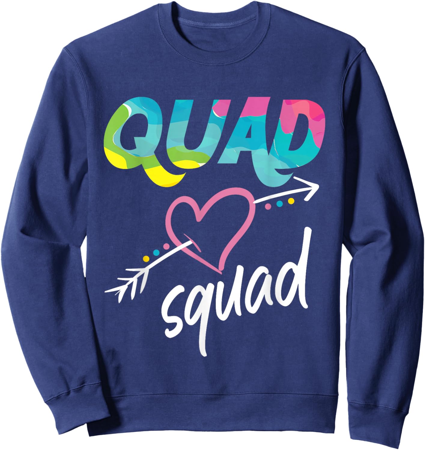 Quad Squad, ATV Four Wheeler Quad Bike Women Sweatshirt - Sweatshirt | Navy