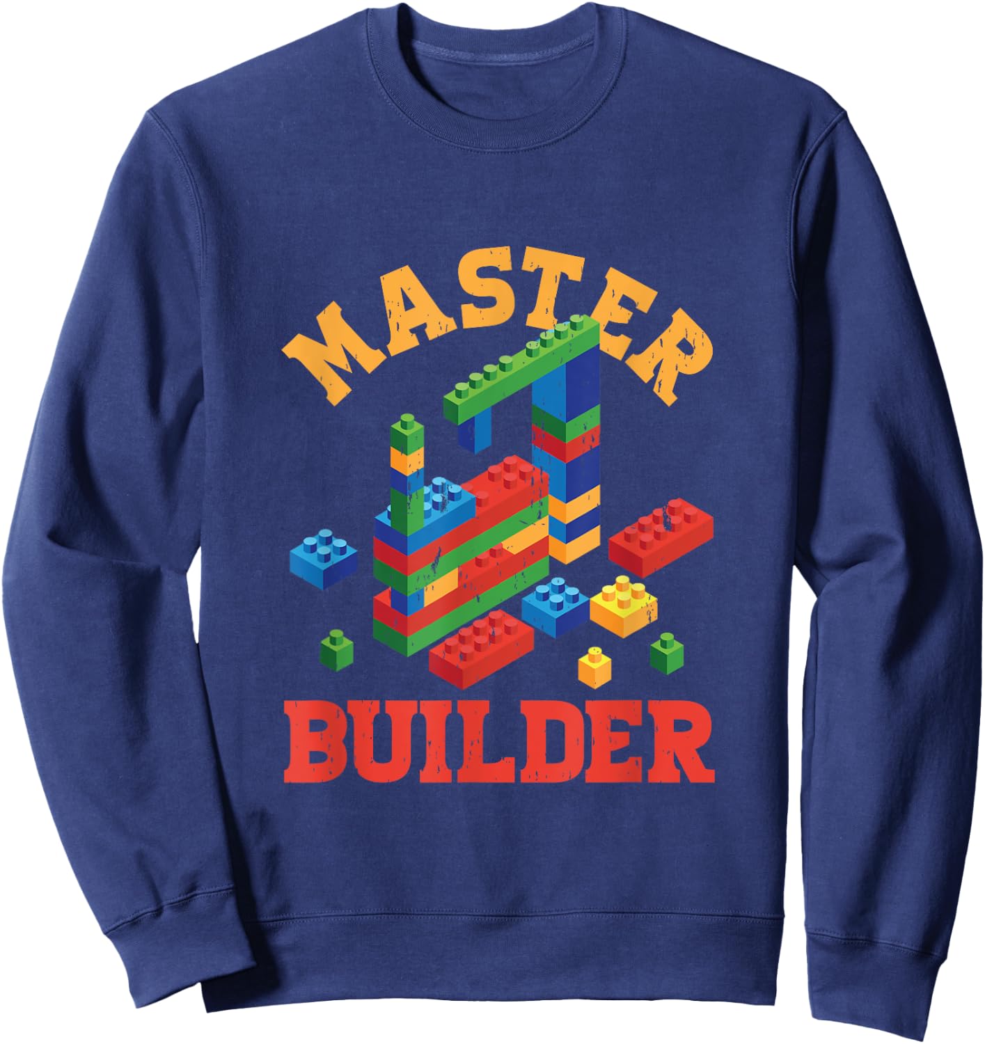 Master Builder Block Building Master Brick Builder Sweatshirt - Sweatshirt | Navy