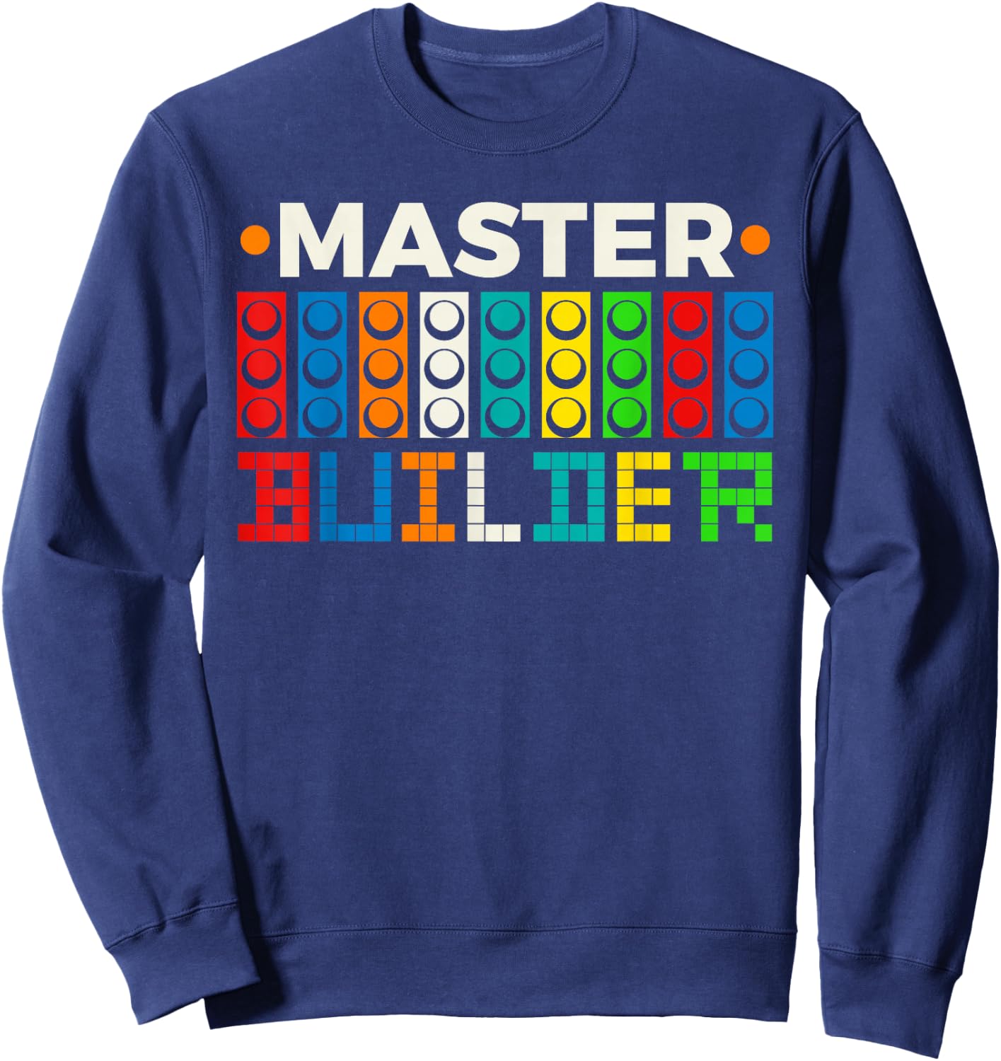 Master Builder Bricks Blocks Play Toys Sweatshirt - Sweatshirt | Navy