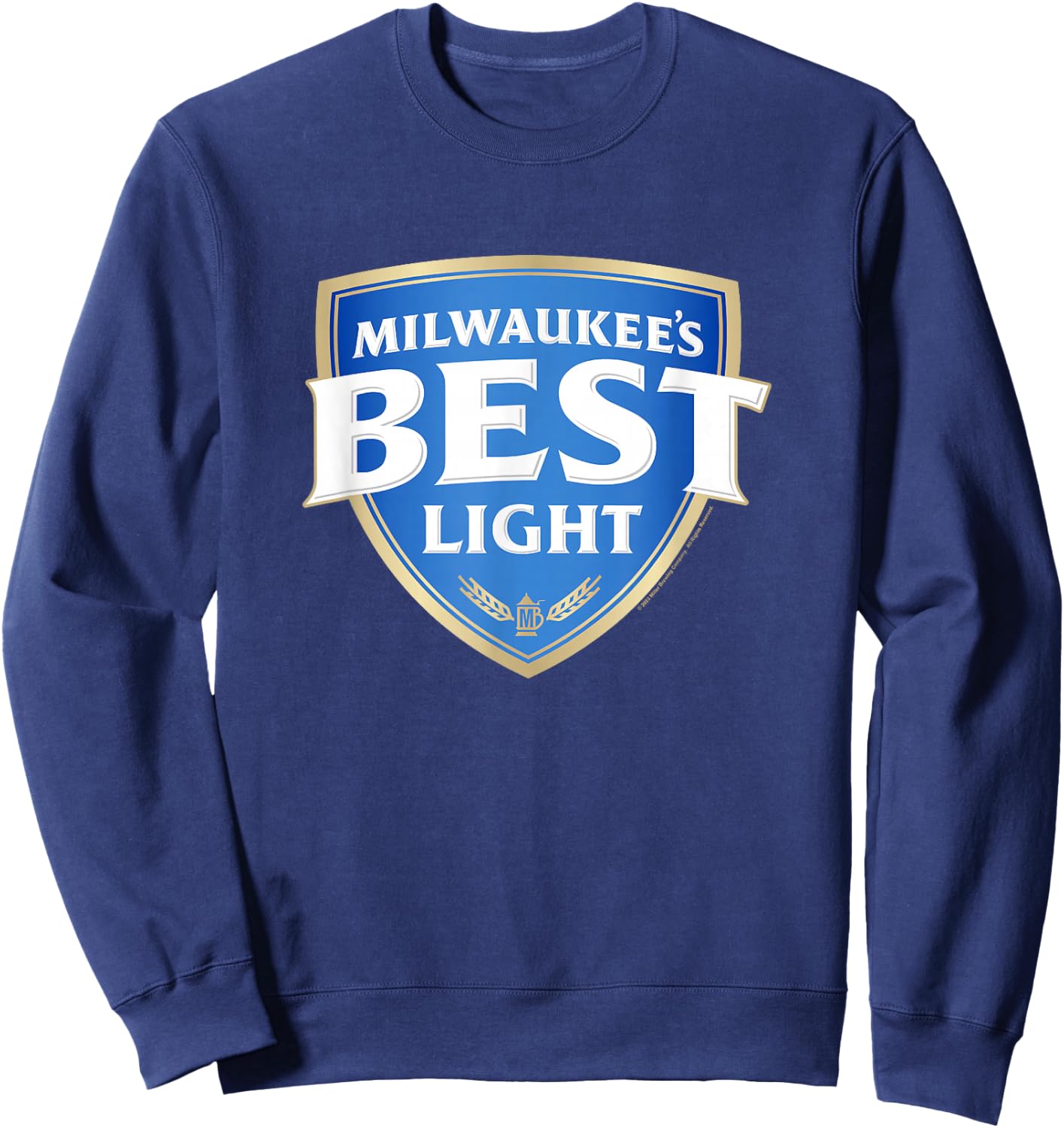 Coors Brewing Company Milwaukee's Best Light Shield Logo Sweatshirt - Sweatshirt | Navy