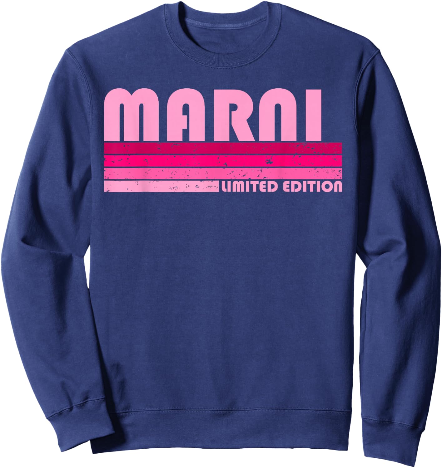 Marni Name Personalized Retro Vintage 80s 90s Birthday Sweatshirt - Sweatshirt | Navy