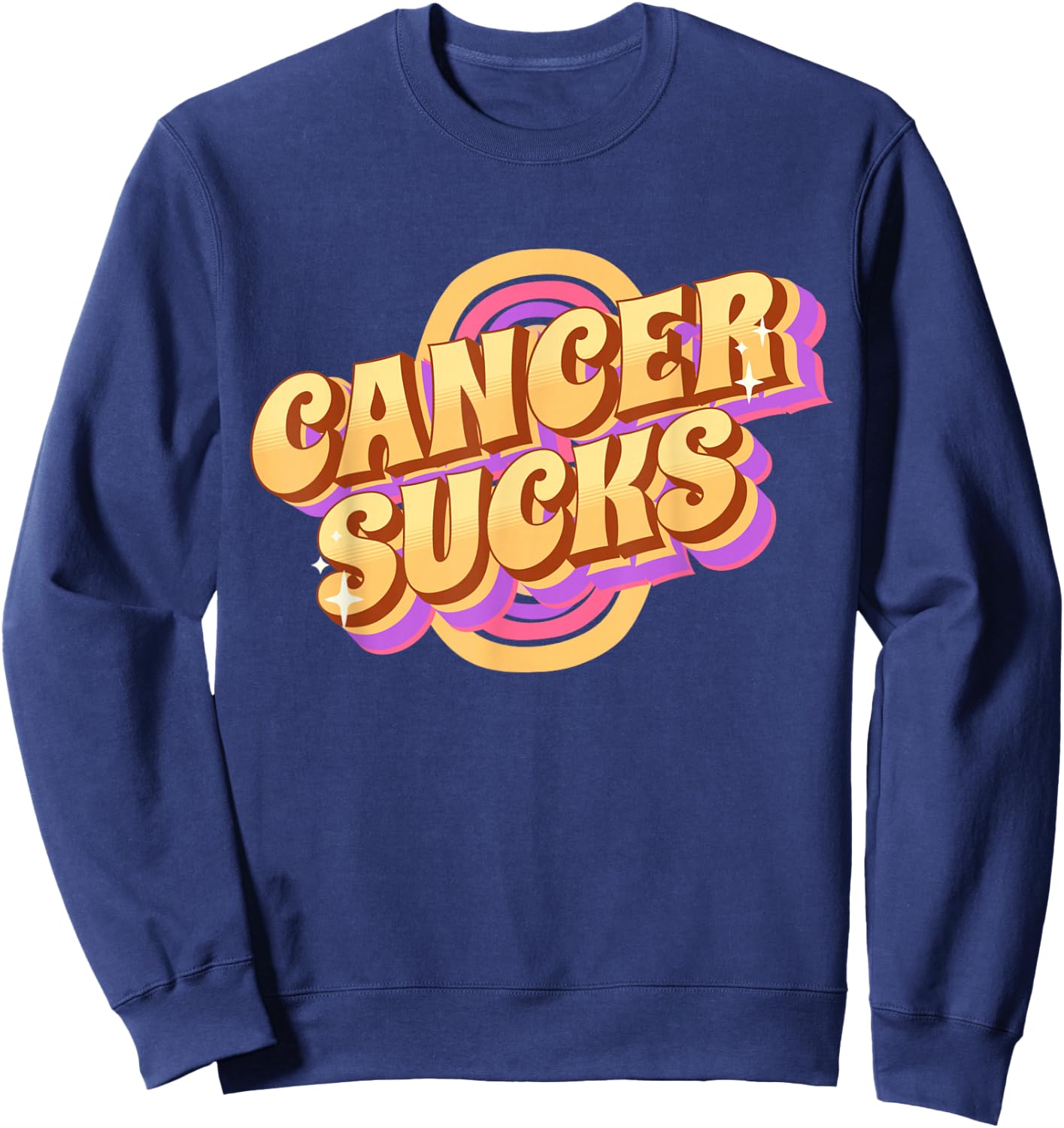 Cancer Sucks Sweatshirt - Sweatshirt | Navy