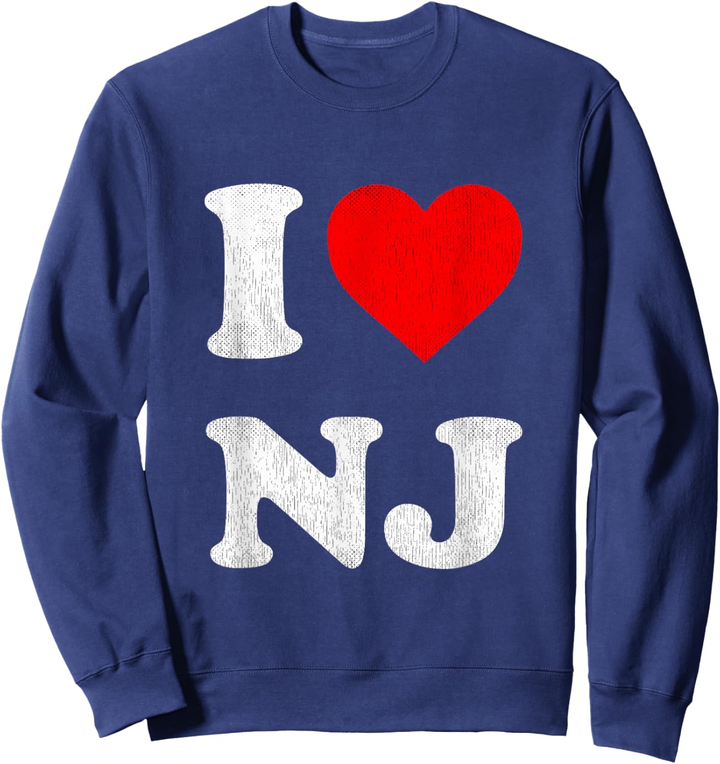 I Love NJ Souvenir I Heart New Jersey Sweatshirt - Sweatshirt | Navy
