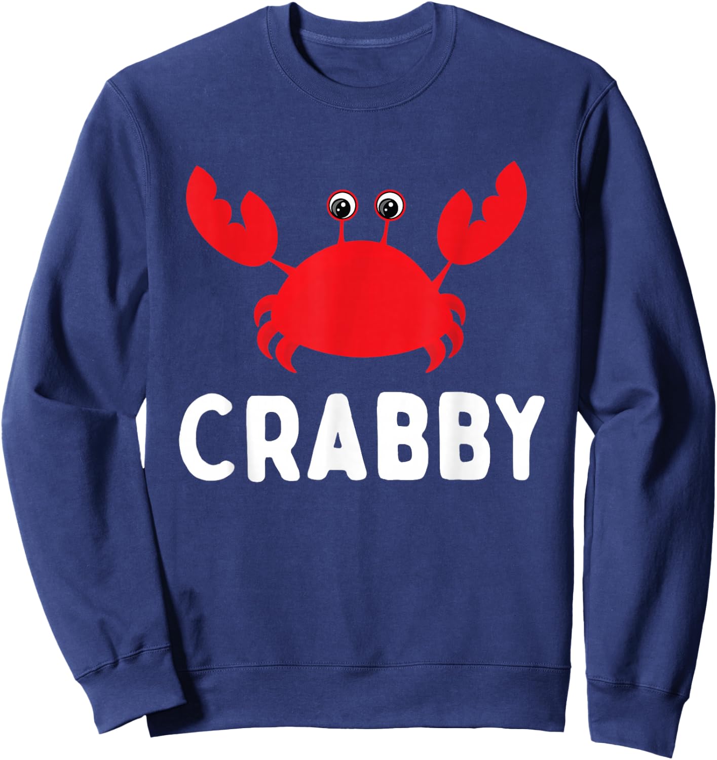 Crabby - Beach Sea Lover Crab Crustacean Animal Lover Sweatshirt - Sweatshirt | Navy