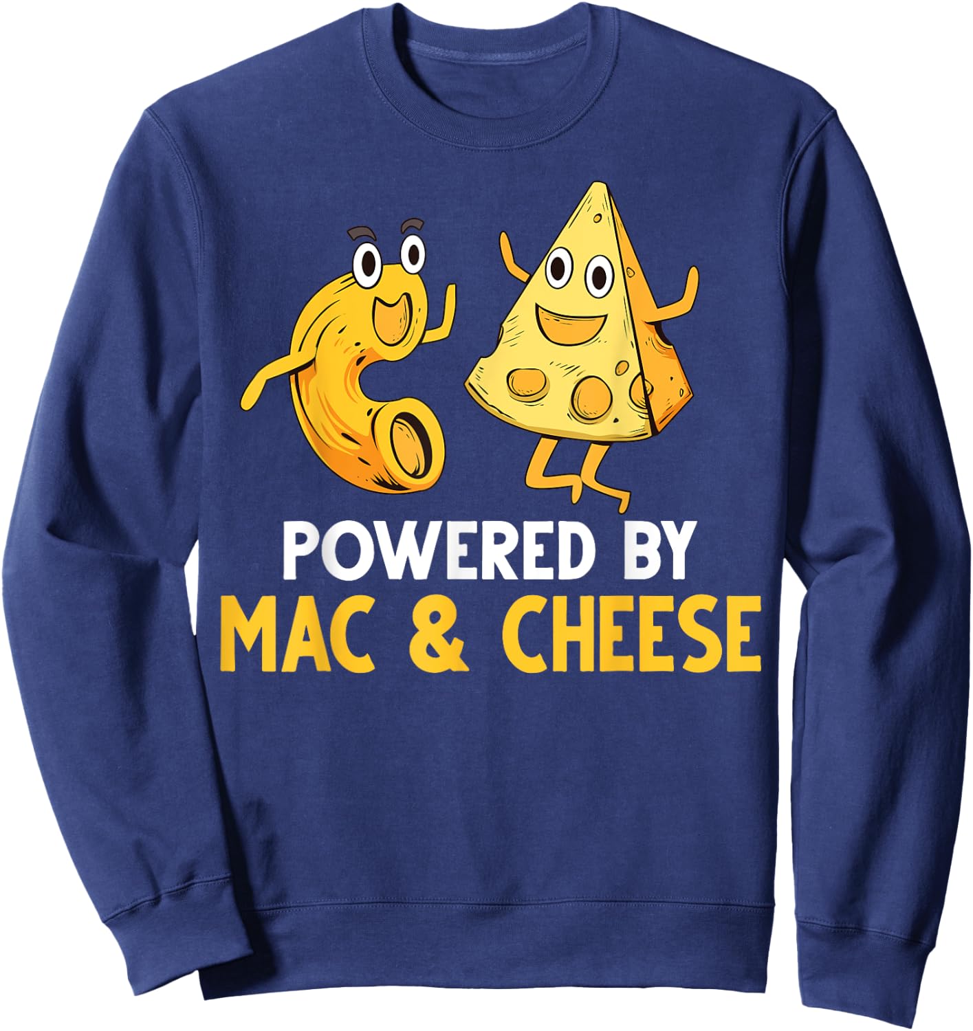 Funny Mac And Cheese Gift Kids Men Women Macaroni Cheese Sweatshirt - Sweatshirt | Navy