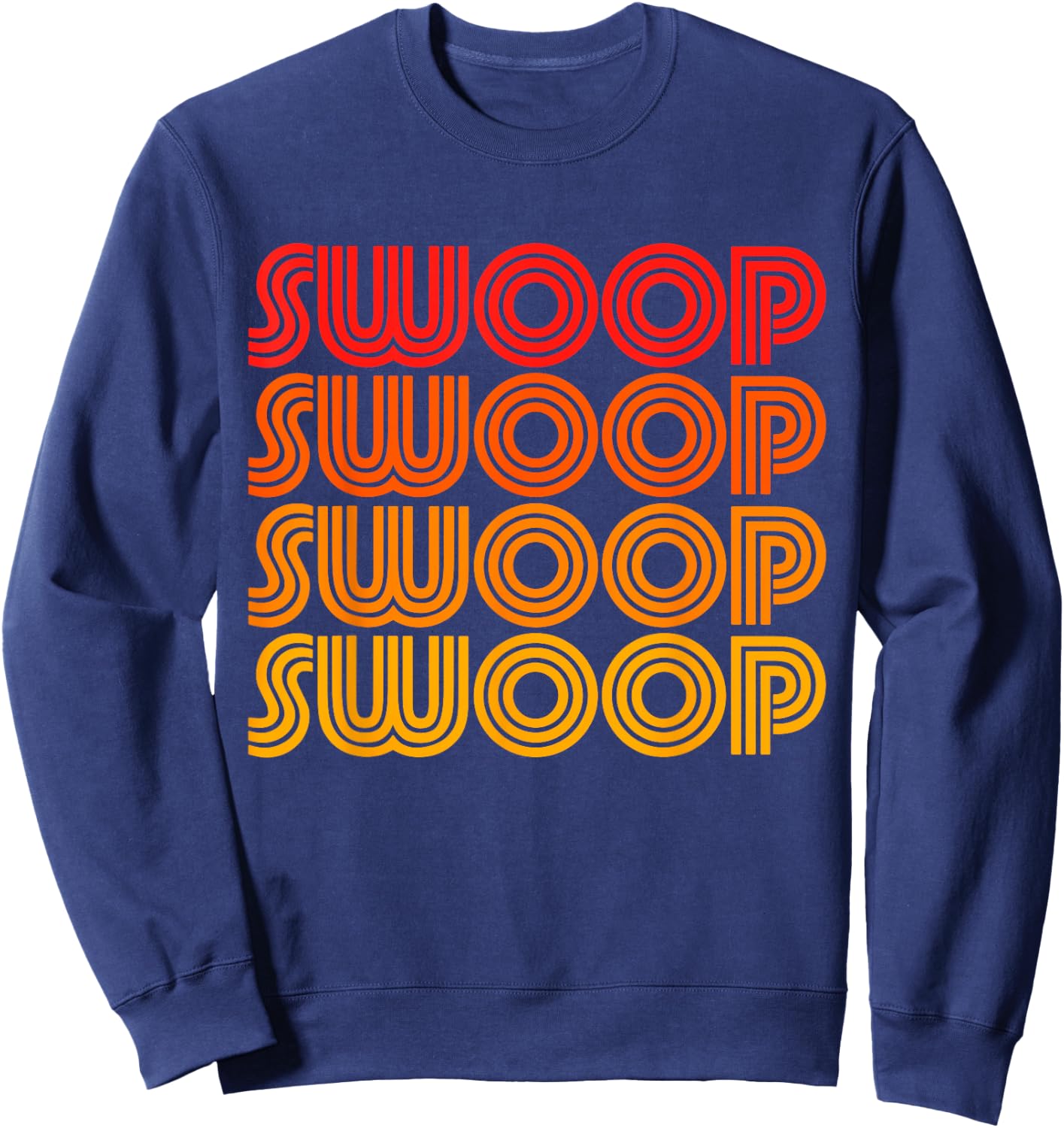 Swoop Funny Bird Wing Fly Avian Snag Odd Word Noise Love Fan Sweatshirt - Sweatshirt | Navy