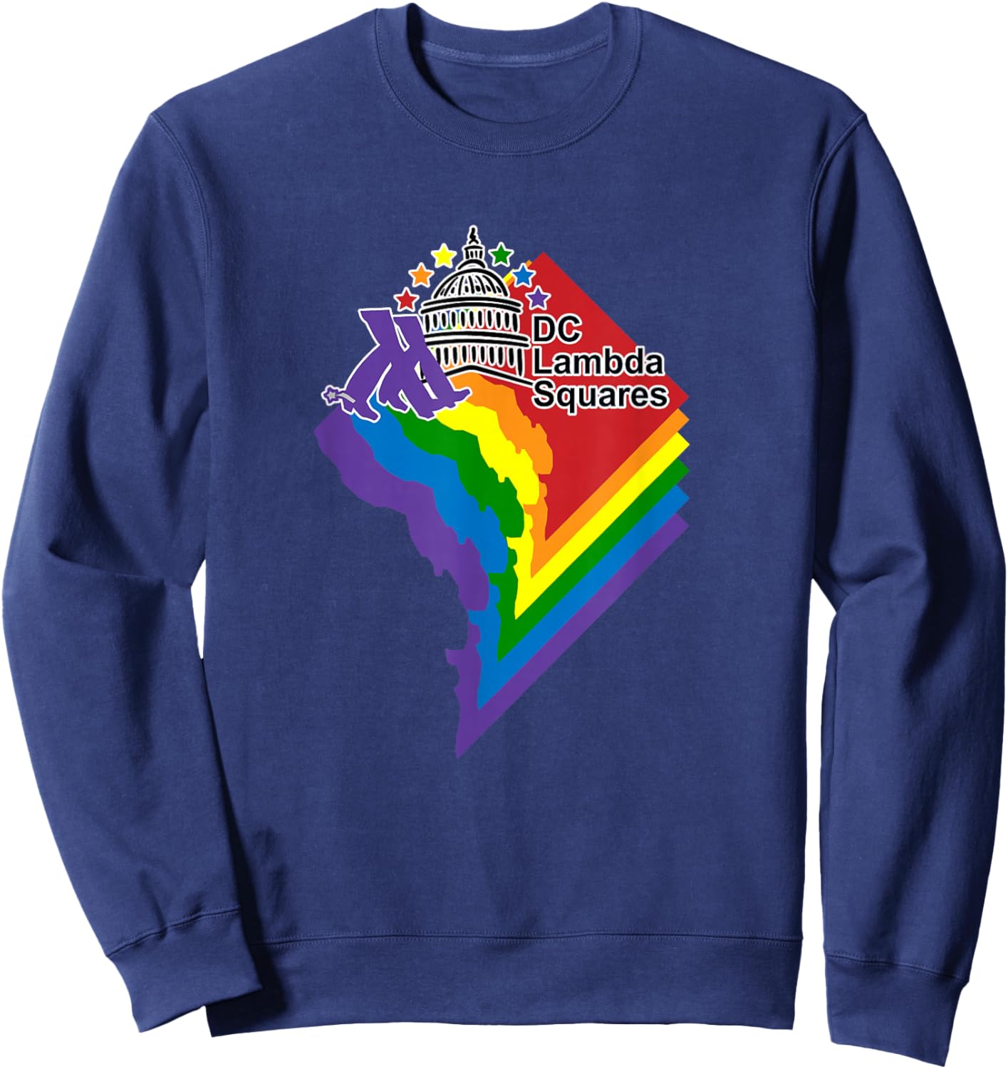 DC Lambda Squares Apparel Sweatshirt - Sweatshirt | Navy