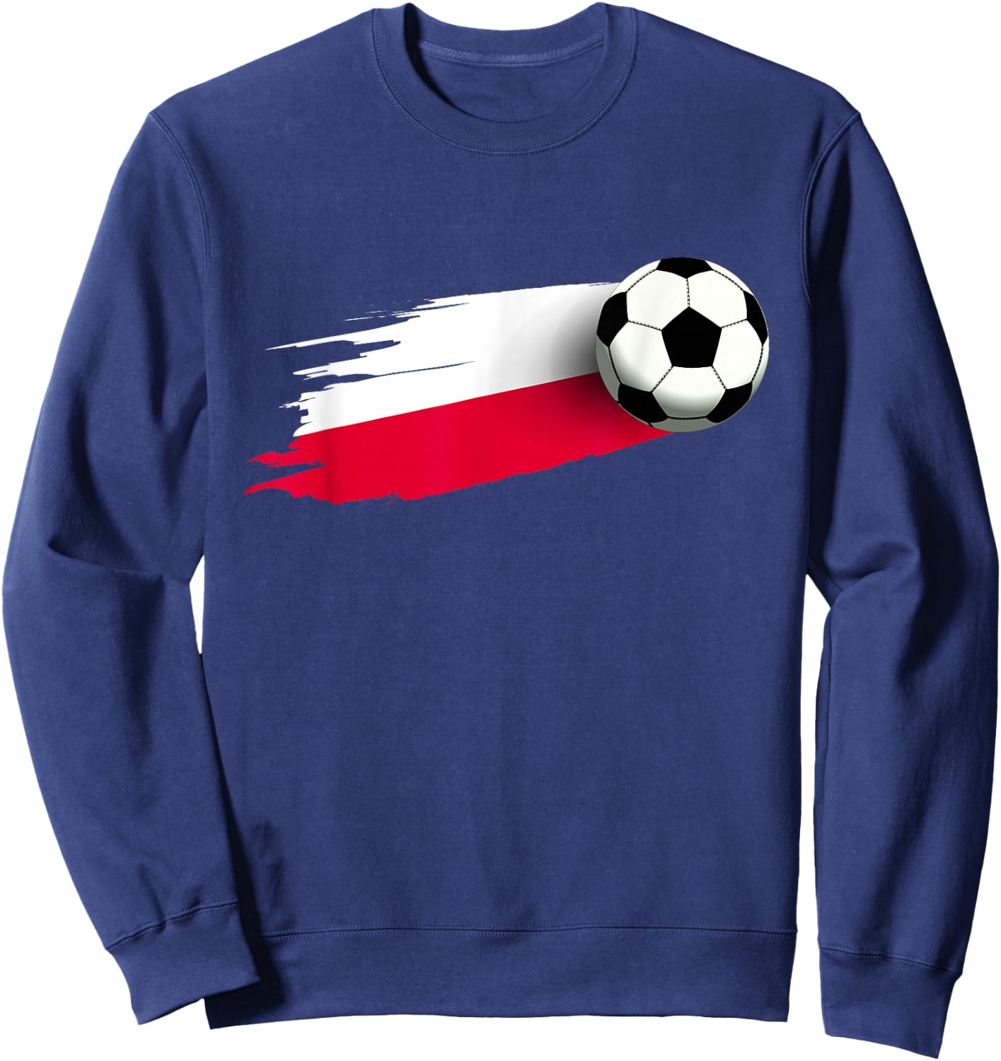 Poland Flag Jersey Polish Soccer Team Polish Sweatshirt - Sweatshirt | Navy