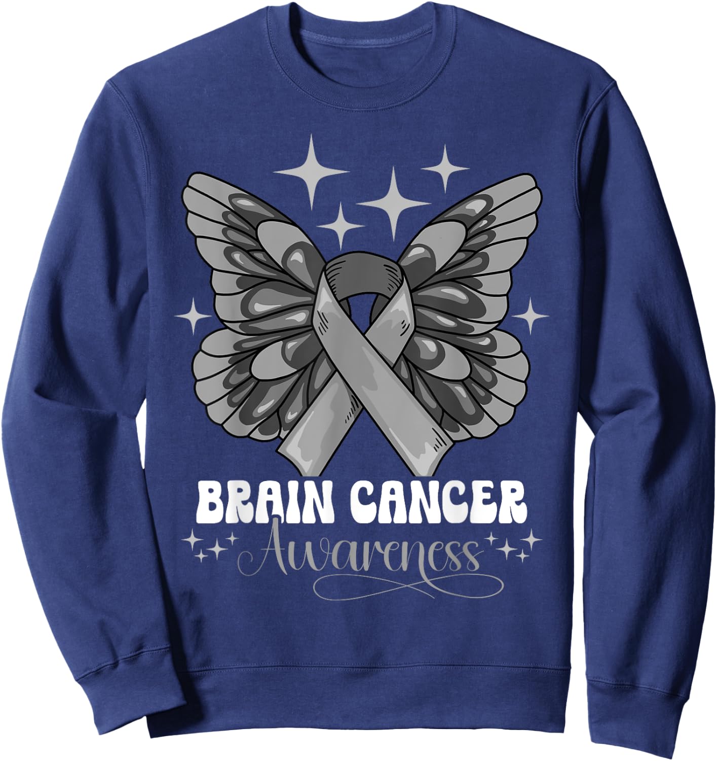 Brain Cancer Awareness Sweatshirt - Sweatshirt | Navy