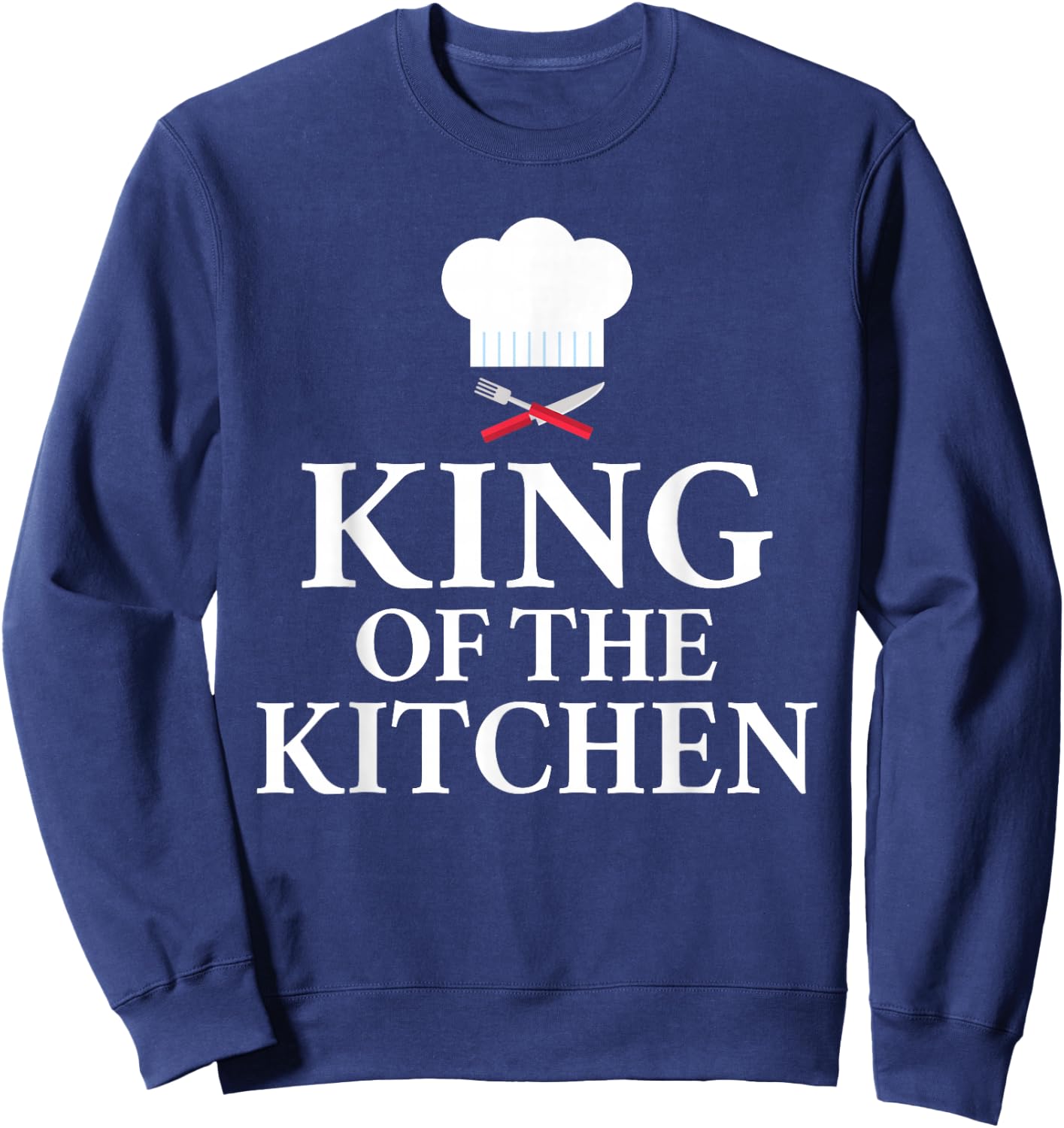 Chef Gifts & Accessories King of the Kitchen Culinary Black 3XL US Sweatshirt - Sweatshirt | Navy
