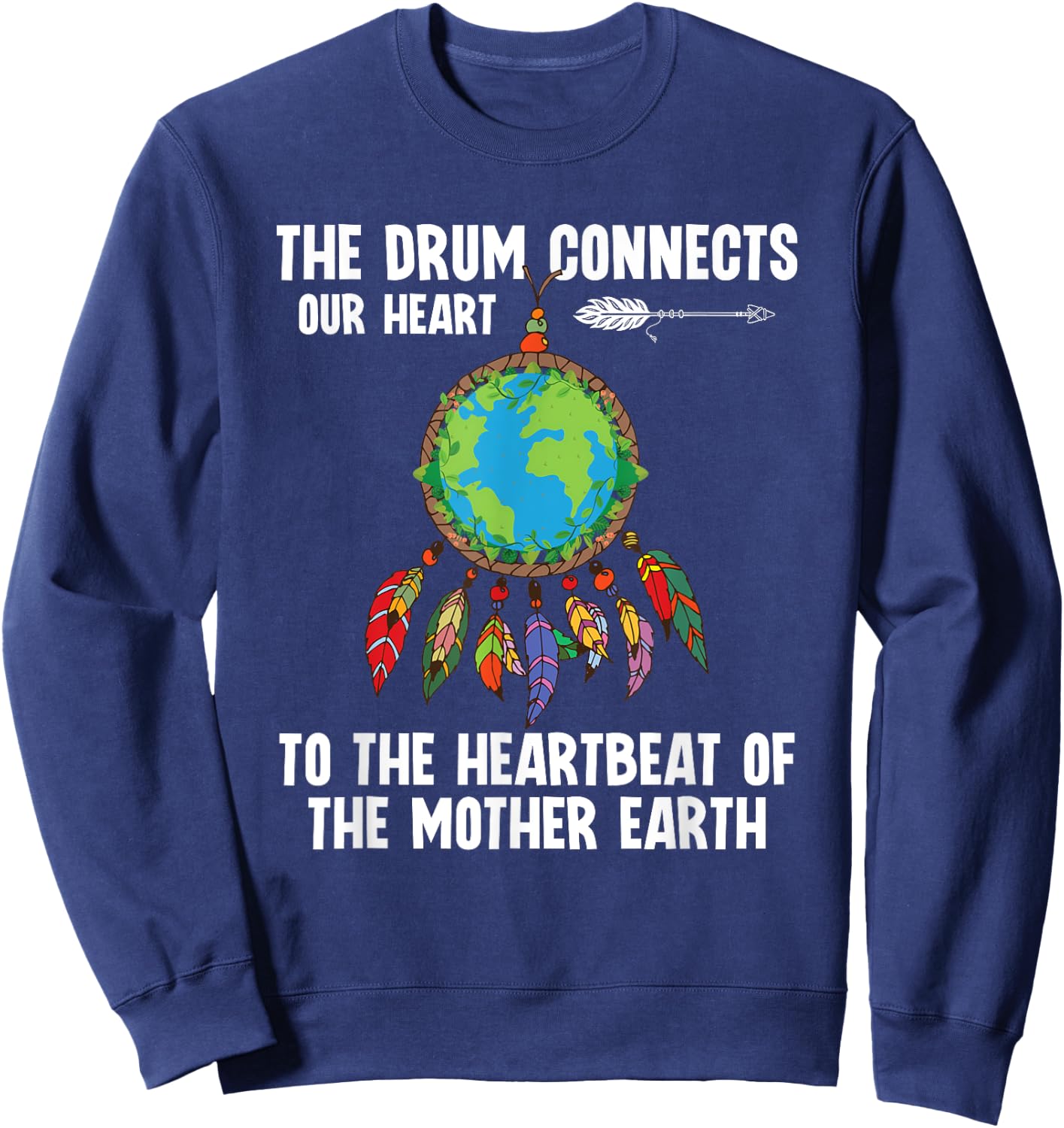 Native American Pride Indigenous Sioux Native American Sweatshirt - Sweatshirt | Navy