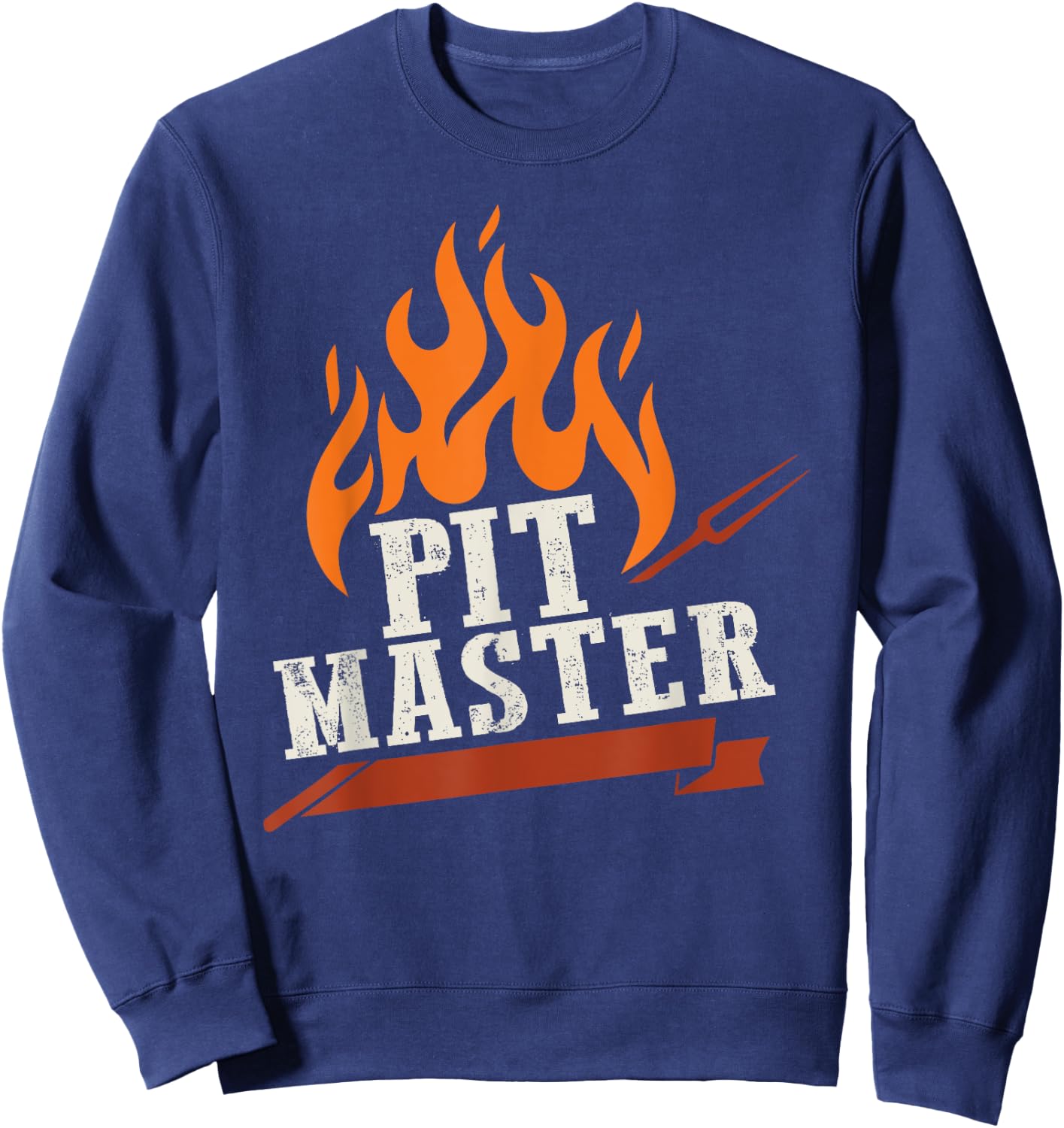 Cool Pit Master Dad Grilling BBQ Sweatshirt - Sweatshirt | Navy