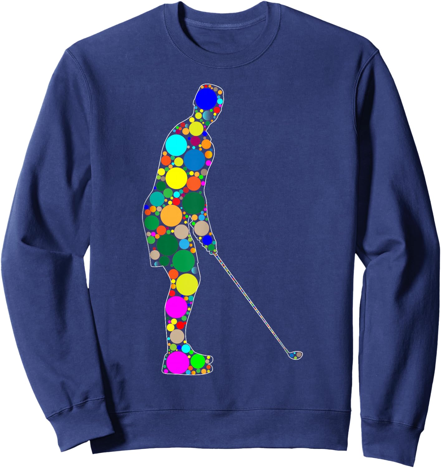 Funny Polka Dot Golf Lover September 15th Dot day kids Sweatshirt - Sweatshirt | Navy