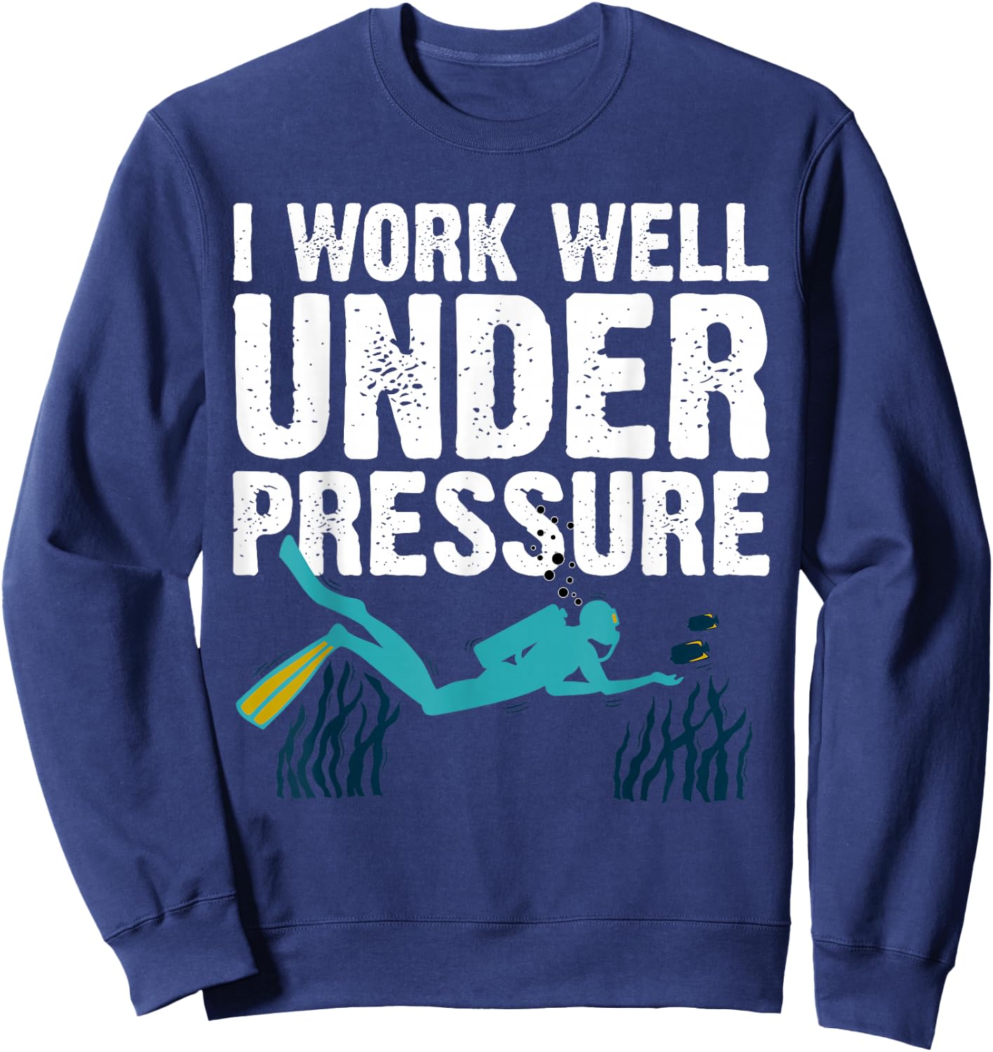 Cool Scuba Diving Women Ocean Scuba Diver Snorkeling Sweatshirt - Sweatshirt | Navy