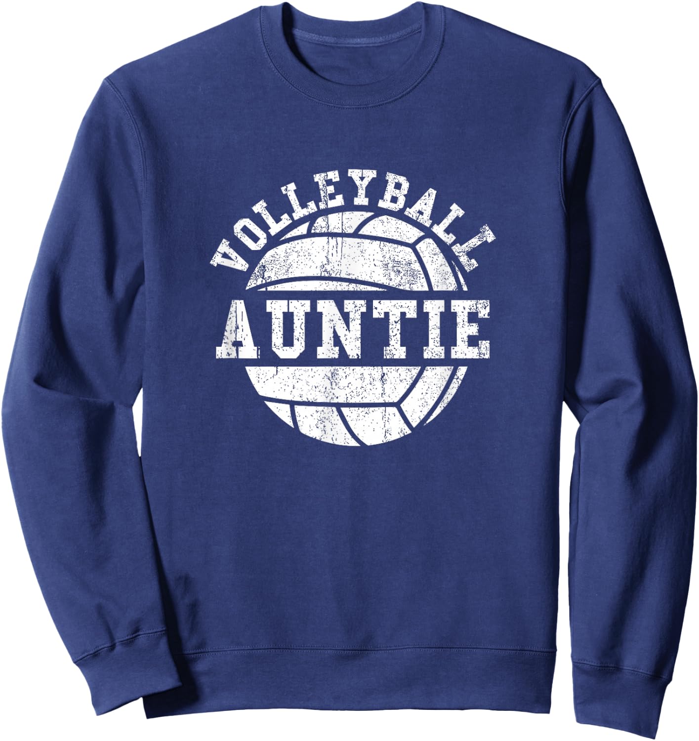 Volleyball Auntie Niece Fan Supporter Sweatshirt - Sweatshirt | Navy