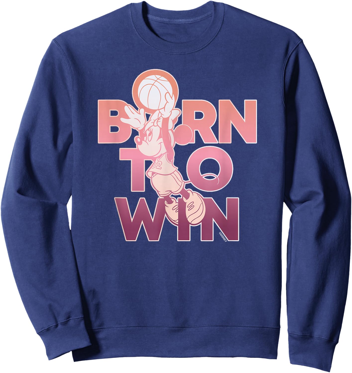 Disney Minnie Mouse Sports Basketball Dunk Born to Win Sweatshirt - Sweatshirt | Navy