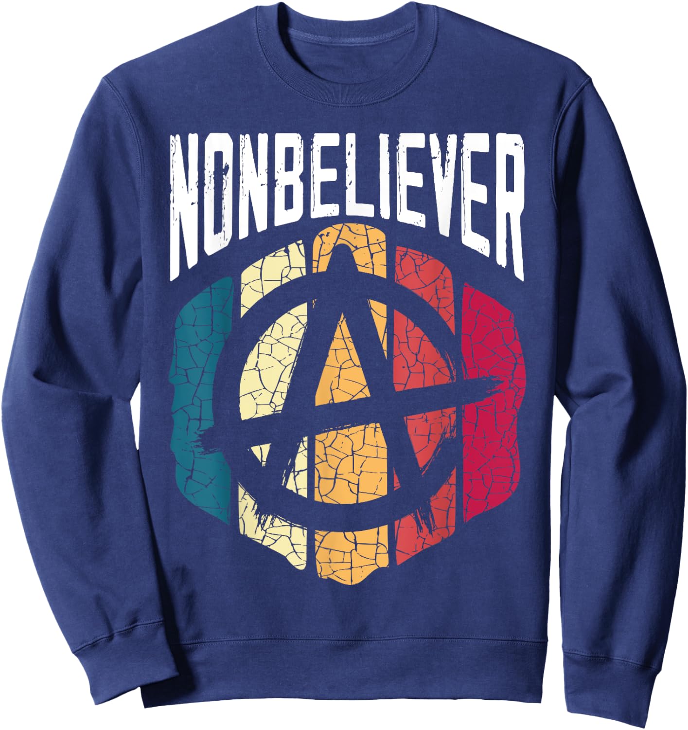 Nonbeliever Anti-Religion Agnostic Blackcraft Atheist Sweatshirt - Sweatshirt | Navy