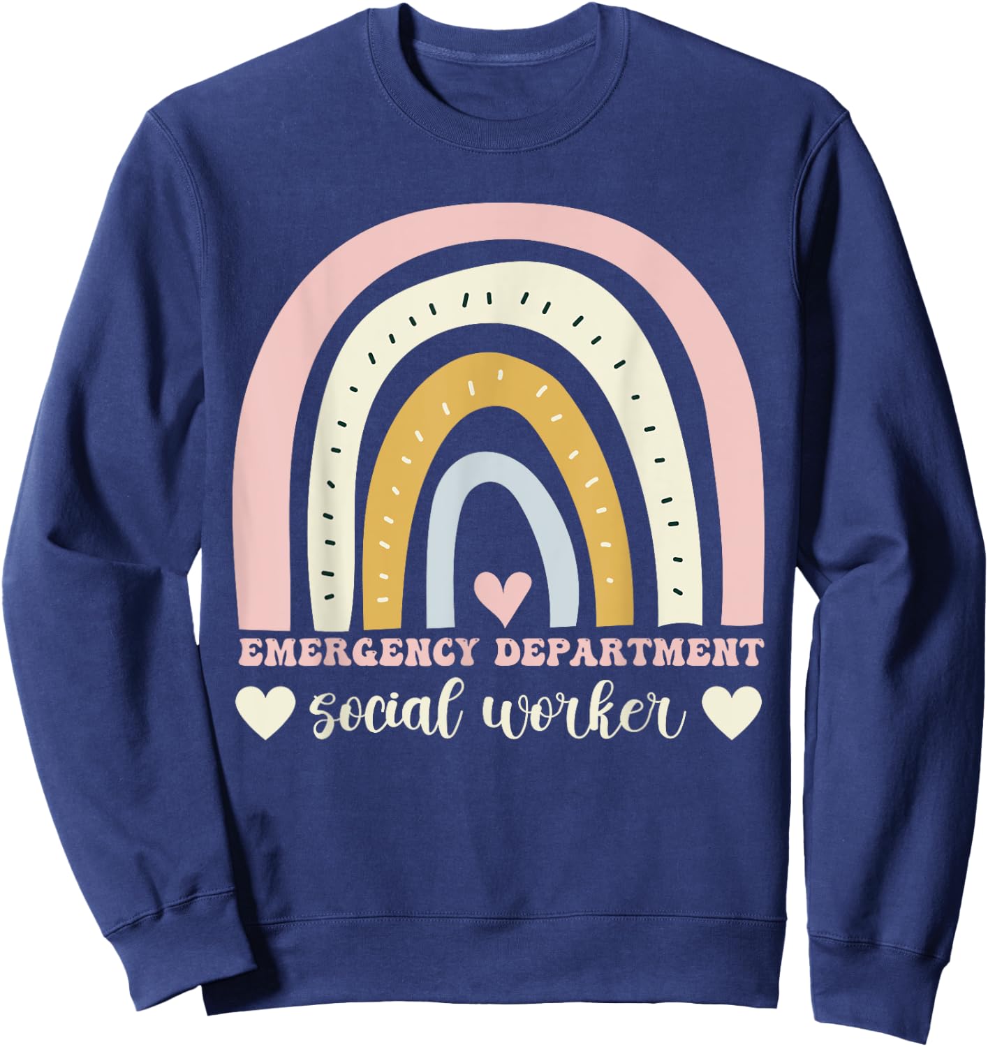 Emergency department social worker Sweatshirt - Sweatshirt | Navy