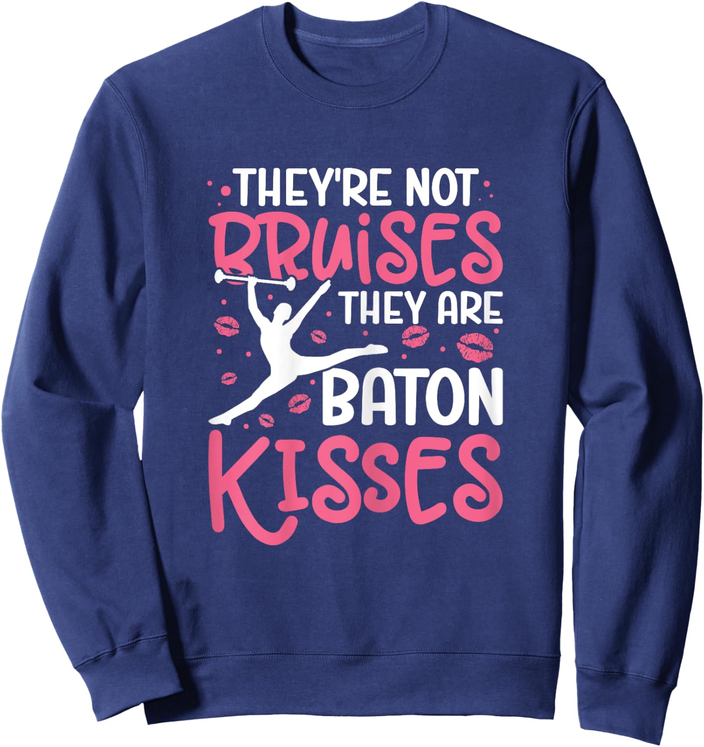 Baton Twirler Majorette Twirling Girl Dance Baton Gymnastics Sweatshirt - Sweatshirt | Navy