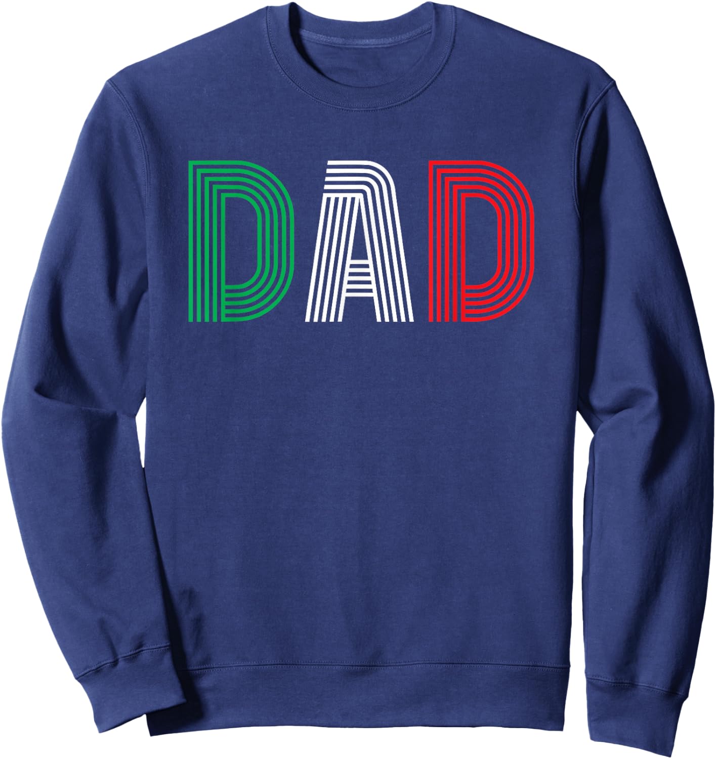 Italy Funny Papa Italian Family Culture Italy Country Dad Sweatshirt - Sweatshirt | Navy
